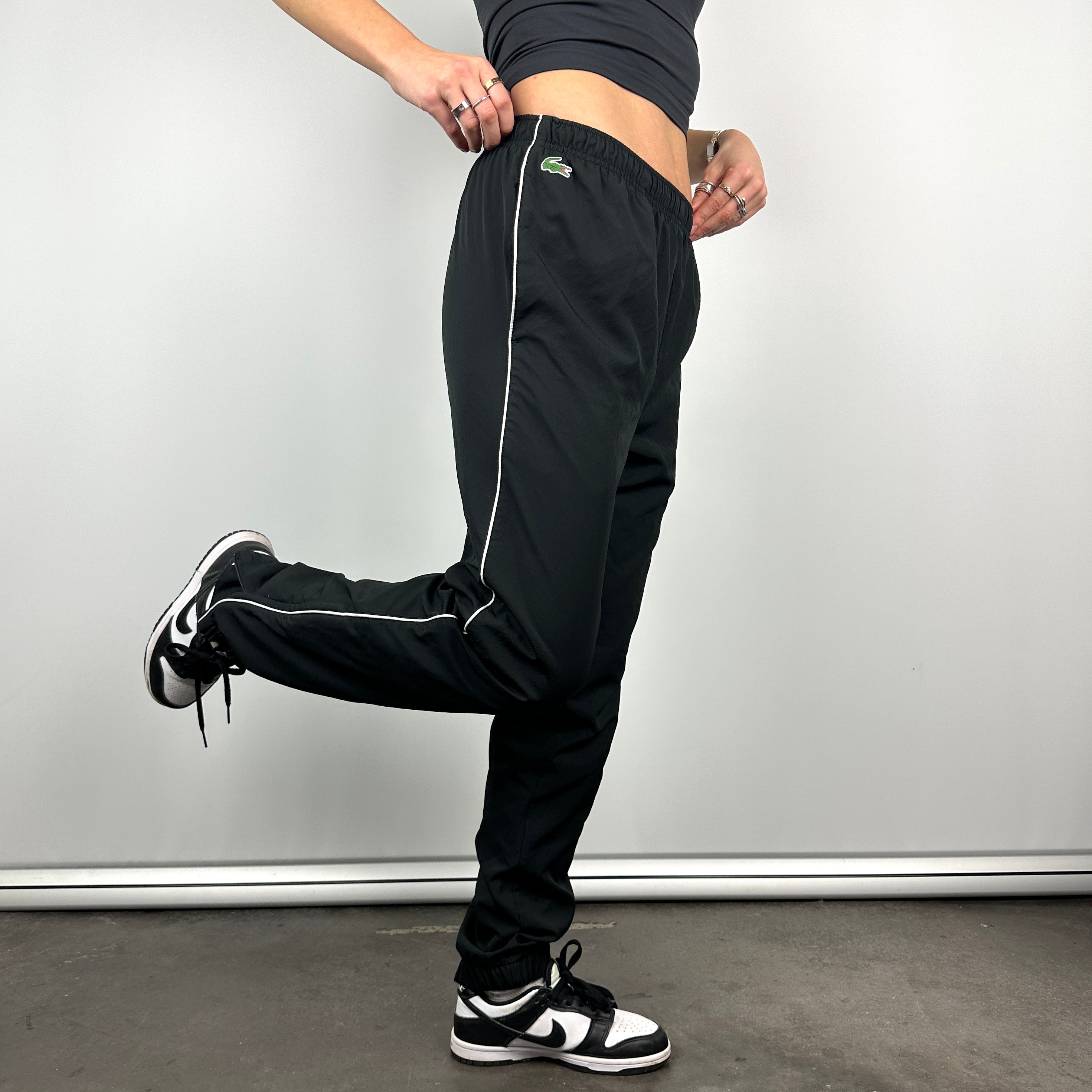 Lacoste Black Embroidered Logo Track Pants (M)