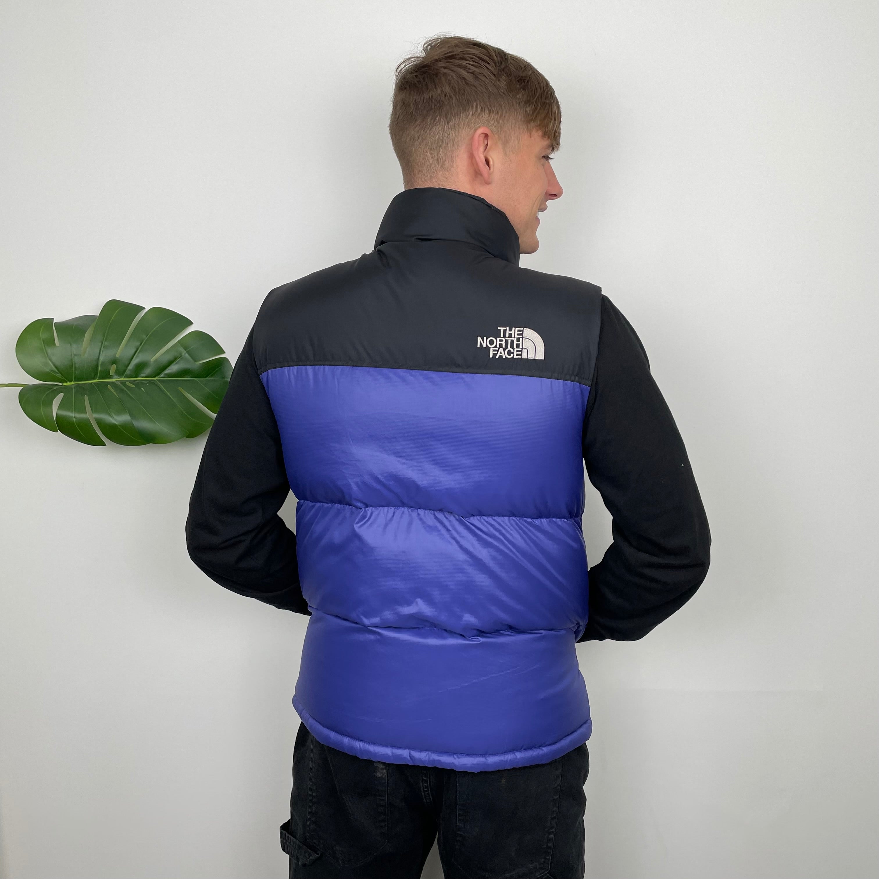 North Face RARE Blue Nuptse 700 Puffer Gilet (M)