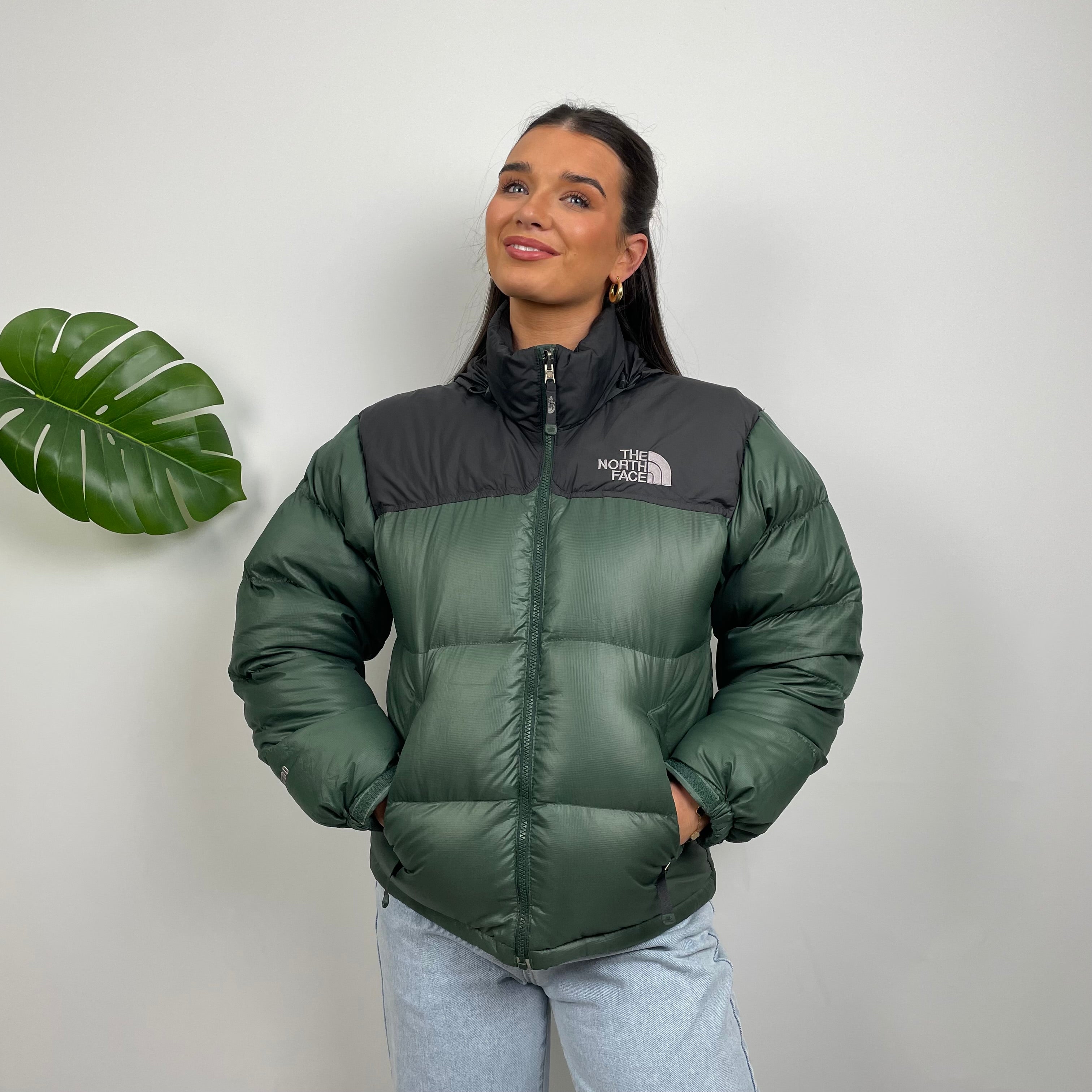 The North Face Green Nuptse 700 Puffer Jacket (S)