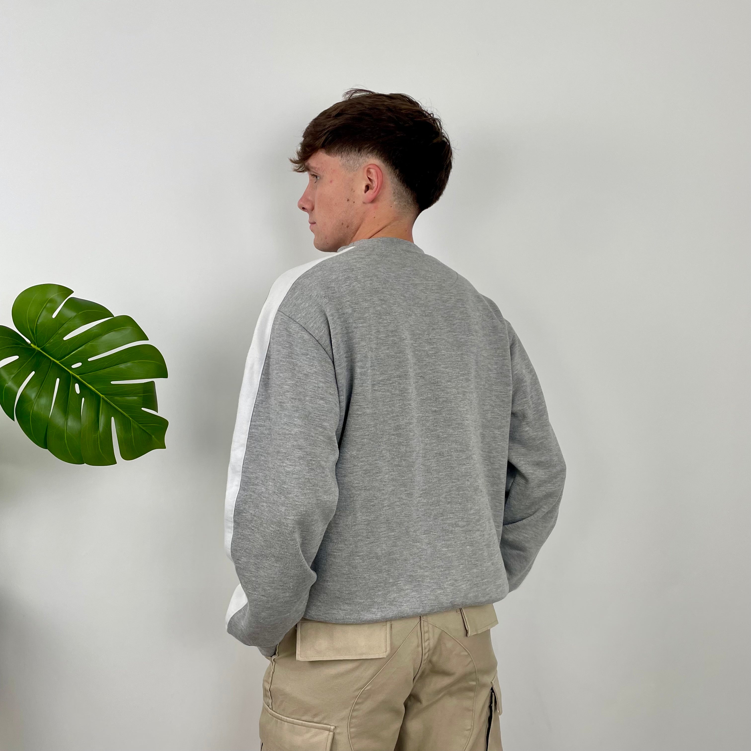 Nike Air RARE Grey Embroidered Spell Out Sweatshirt (M)