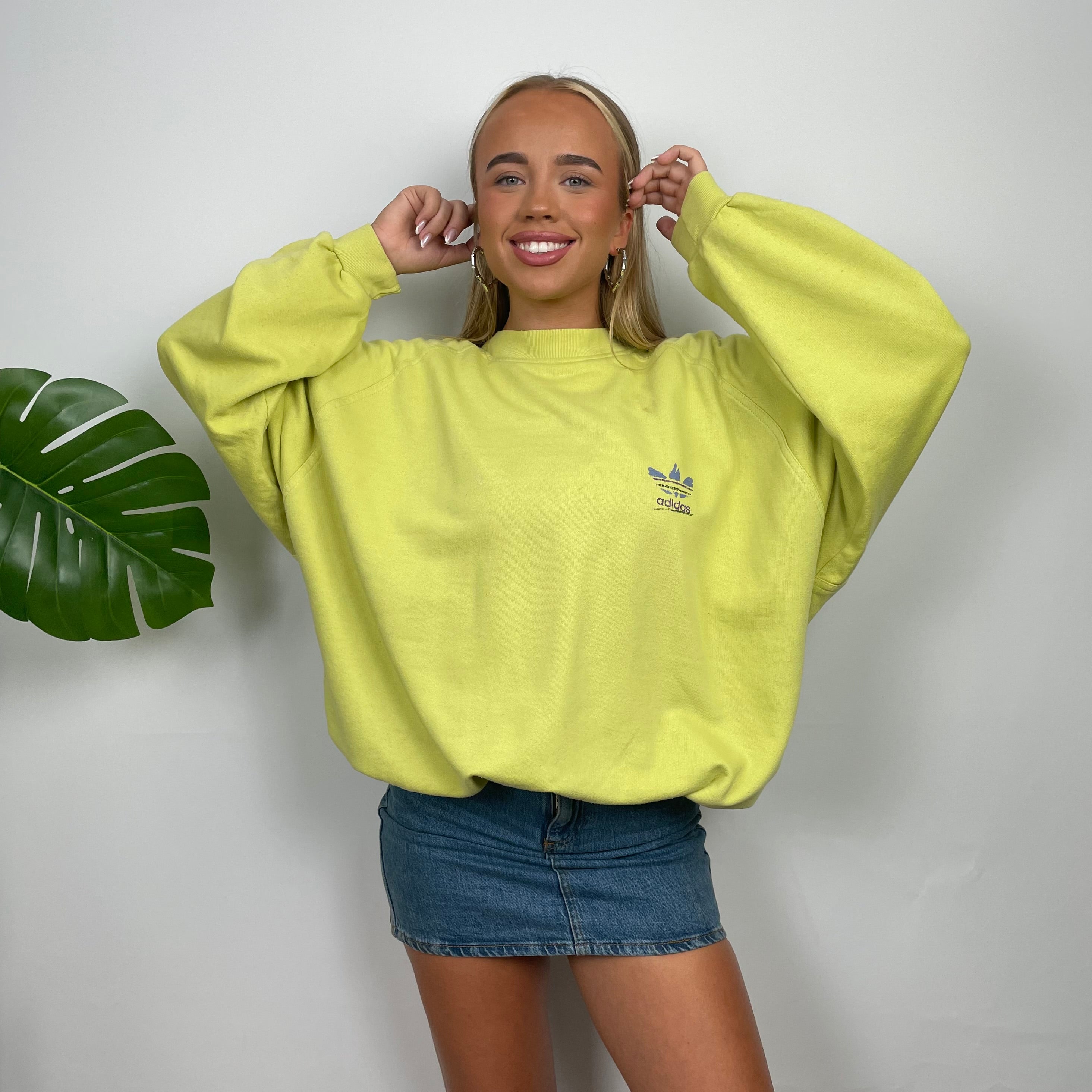 Adidas Lemon Spell Out Sweatshirt (M)