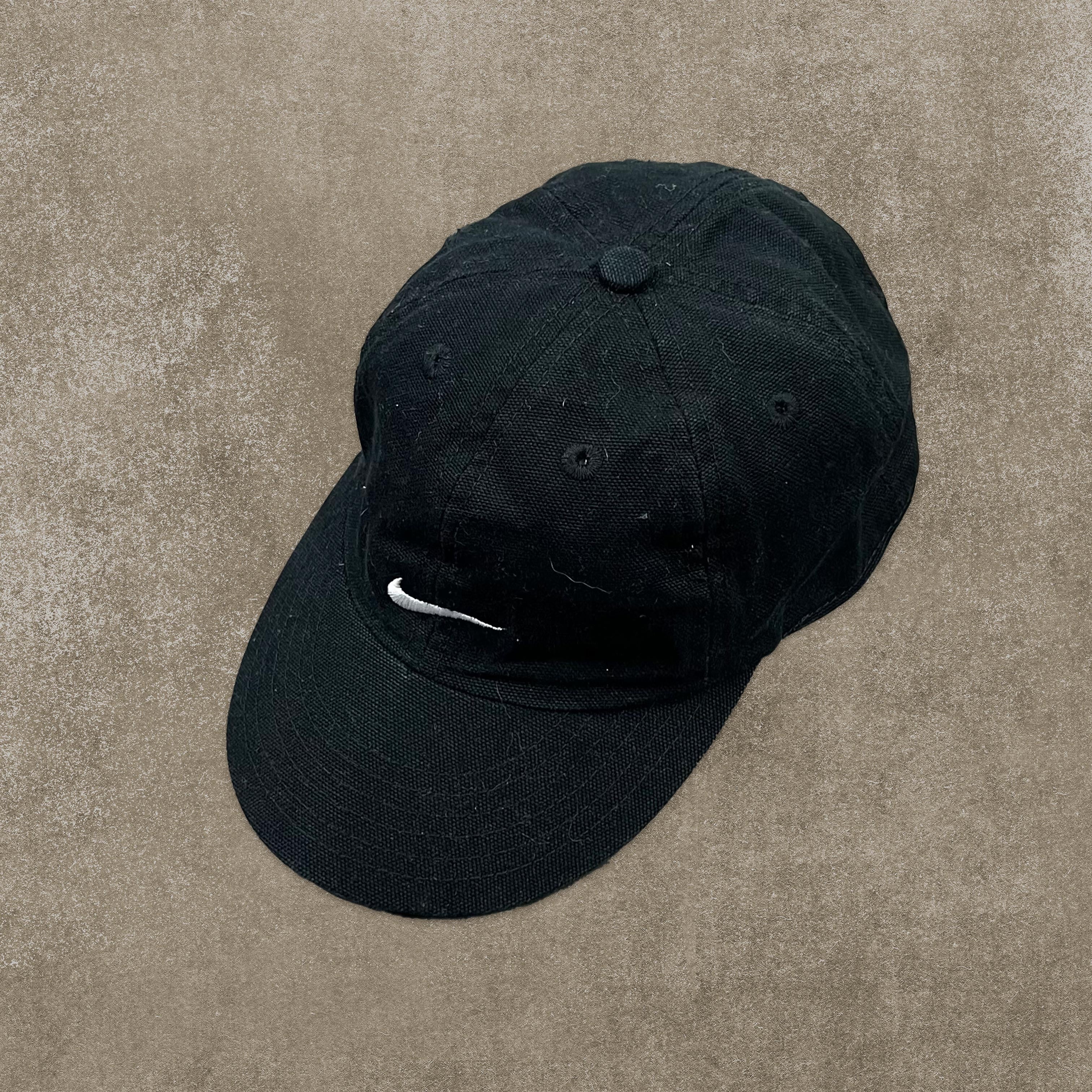Nike RARE Black Embroidered Swoosh Cap