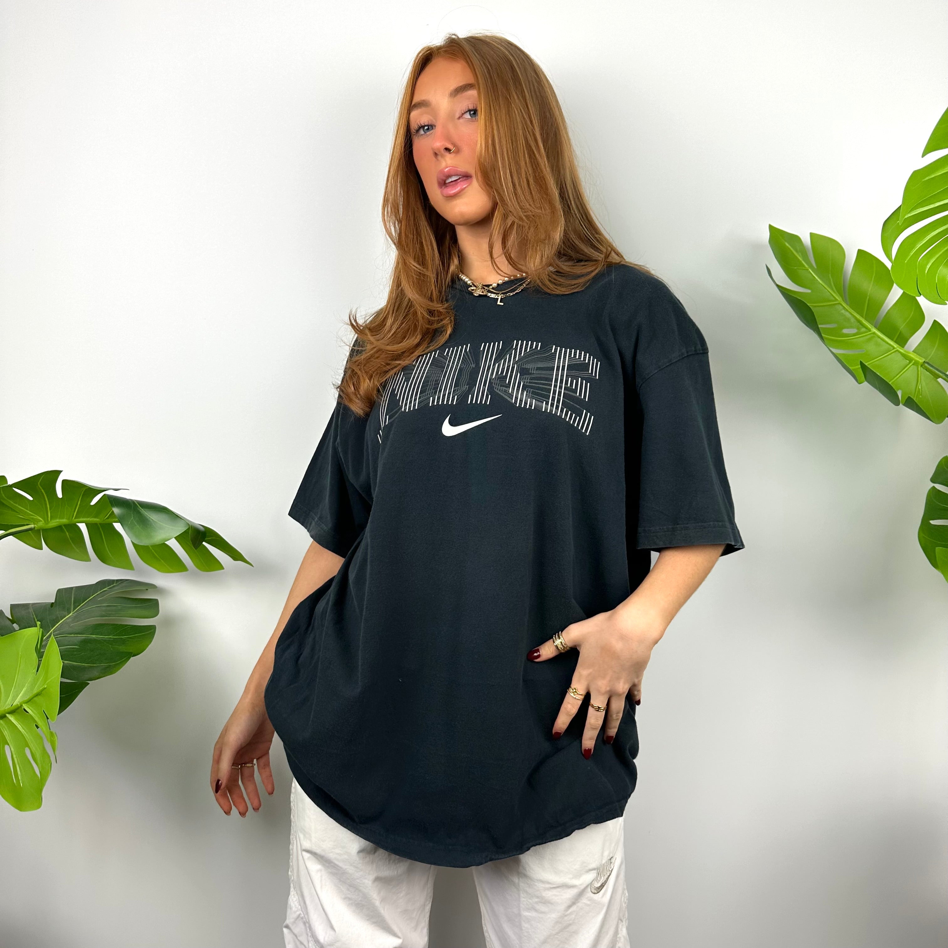Nike Black Spell Out T Shirt (XXL)