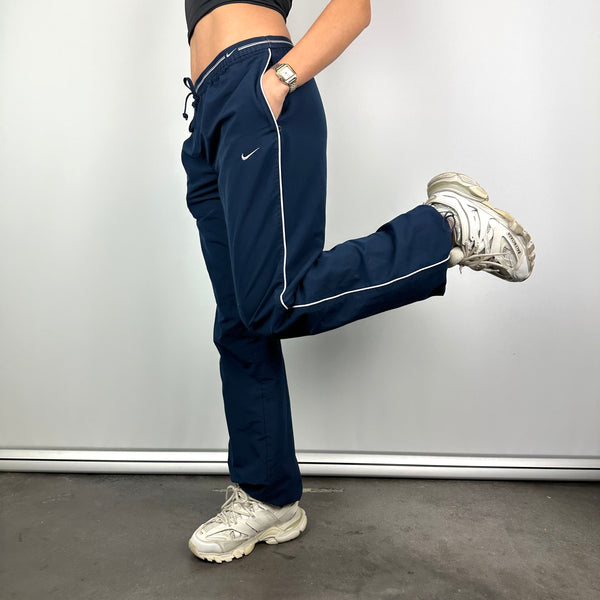 Nike Navy Embroidered Swoosh Track Pants (M)