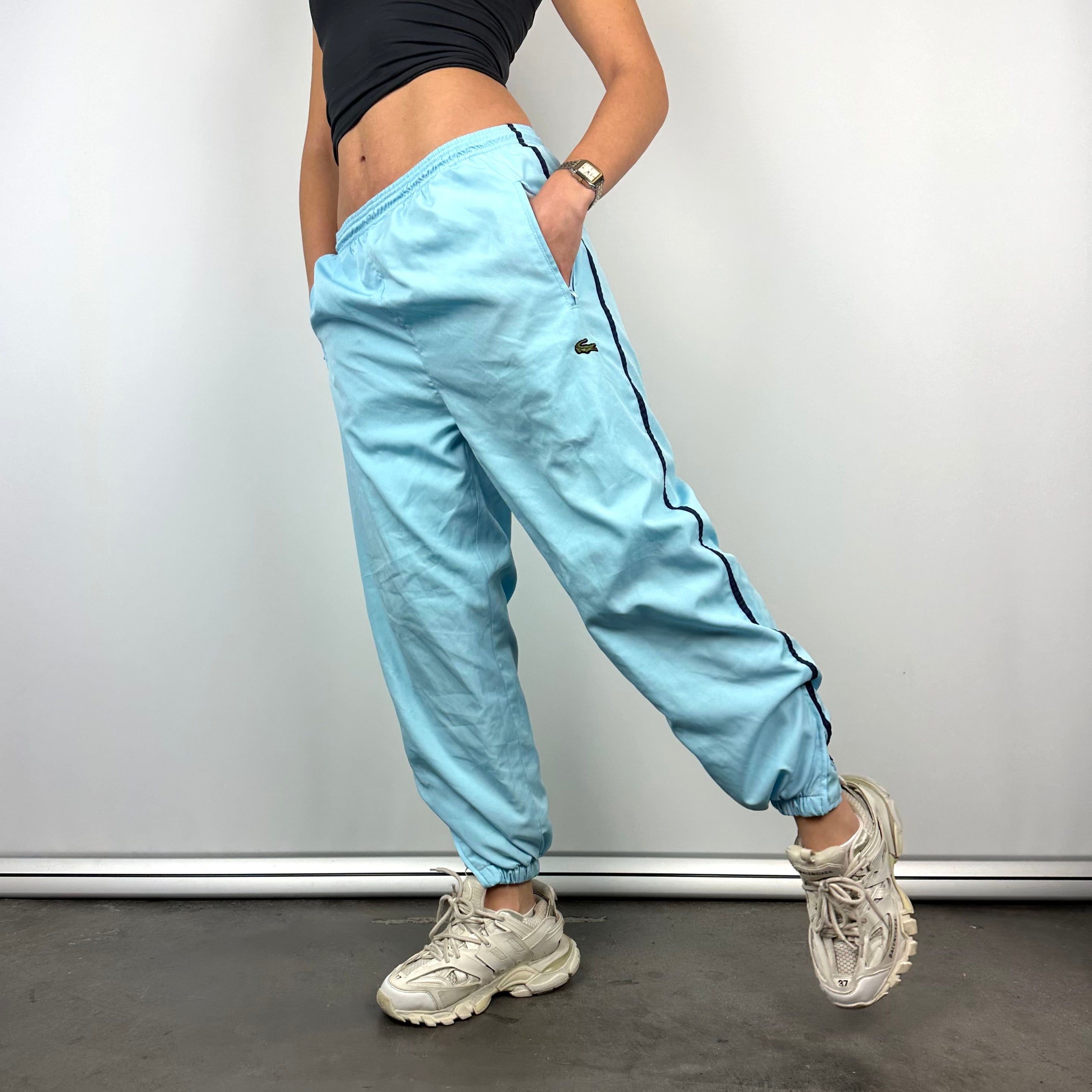 Lacoste Baby Blue Embroidered Logo Track Pants (S)