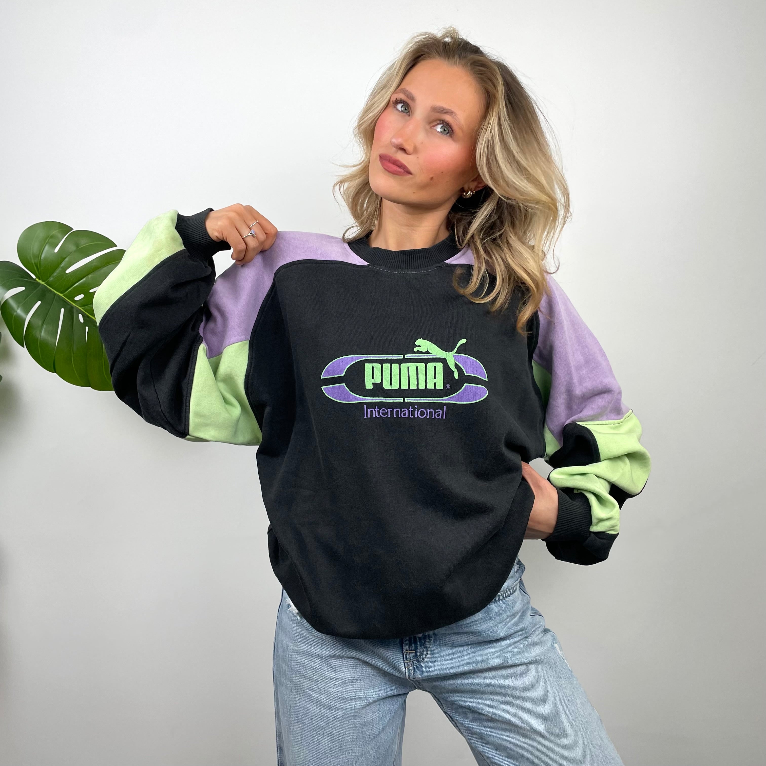 PUMA RARE Black Spell Out Sweatshirt (L)