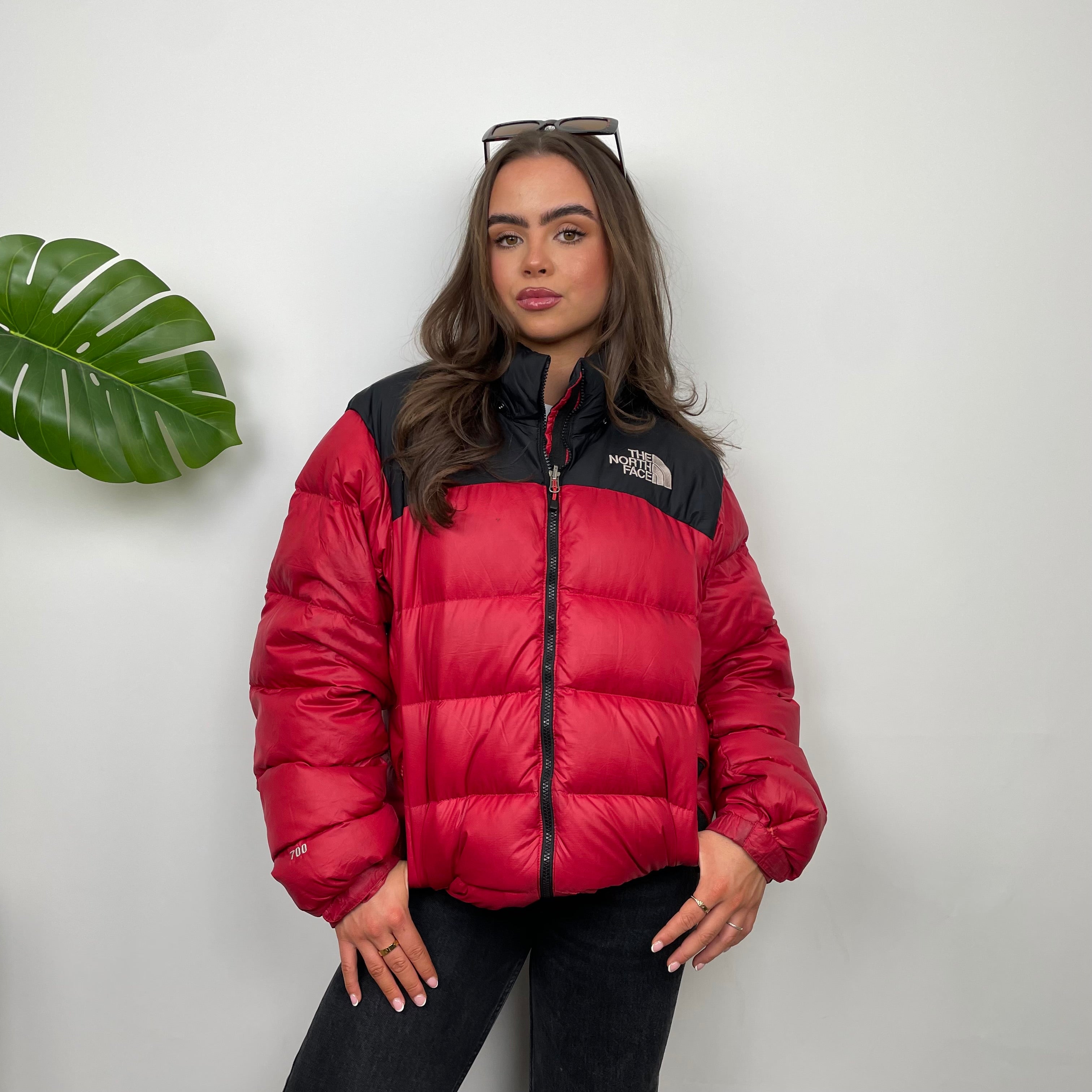 The North Face RARE Red Nuptse 700 Puffer Jacket (M)