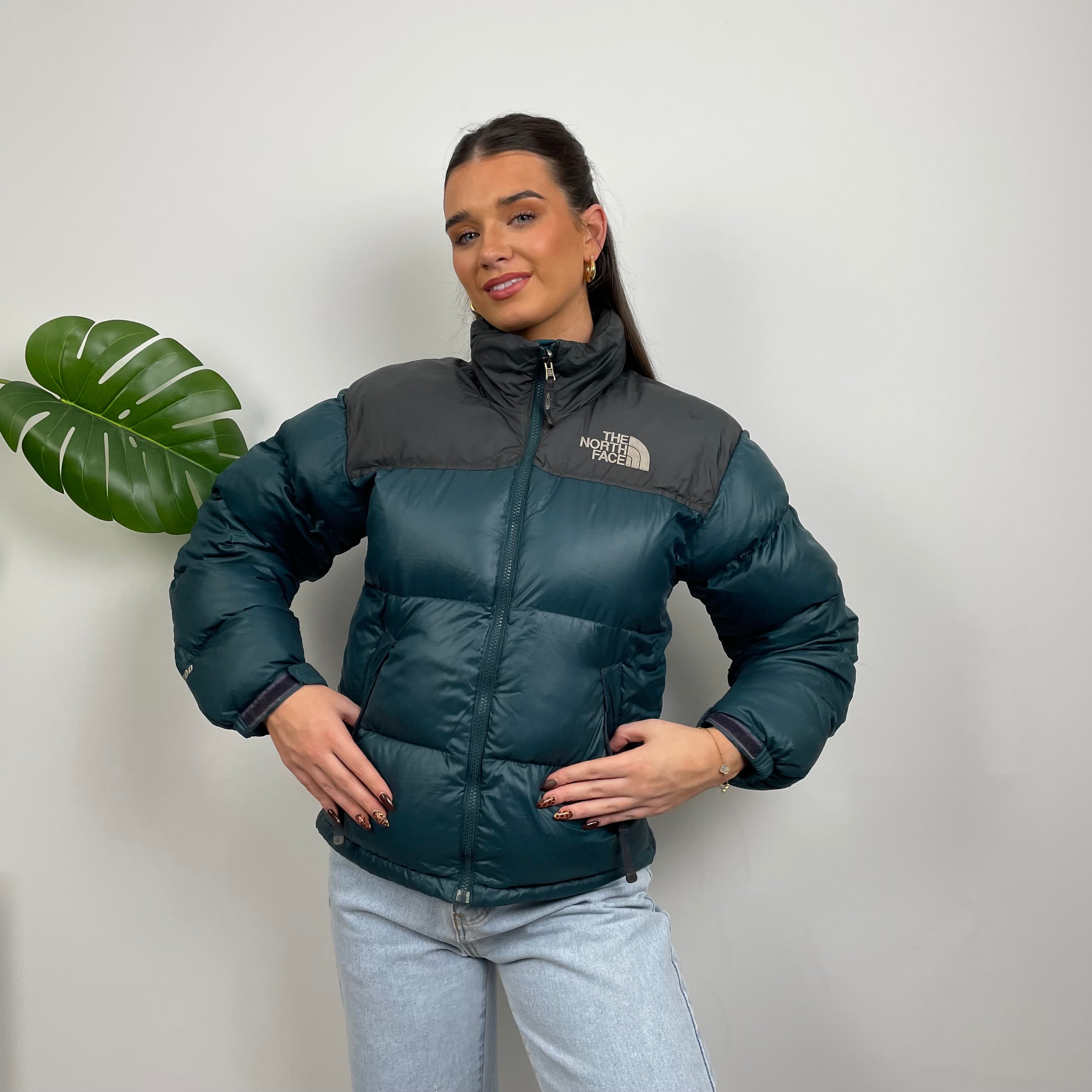 The North Face RARE Turquoise Nuptse 700 Puffer Jacket (S)