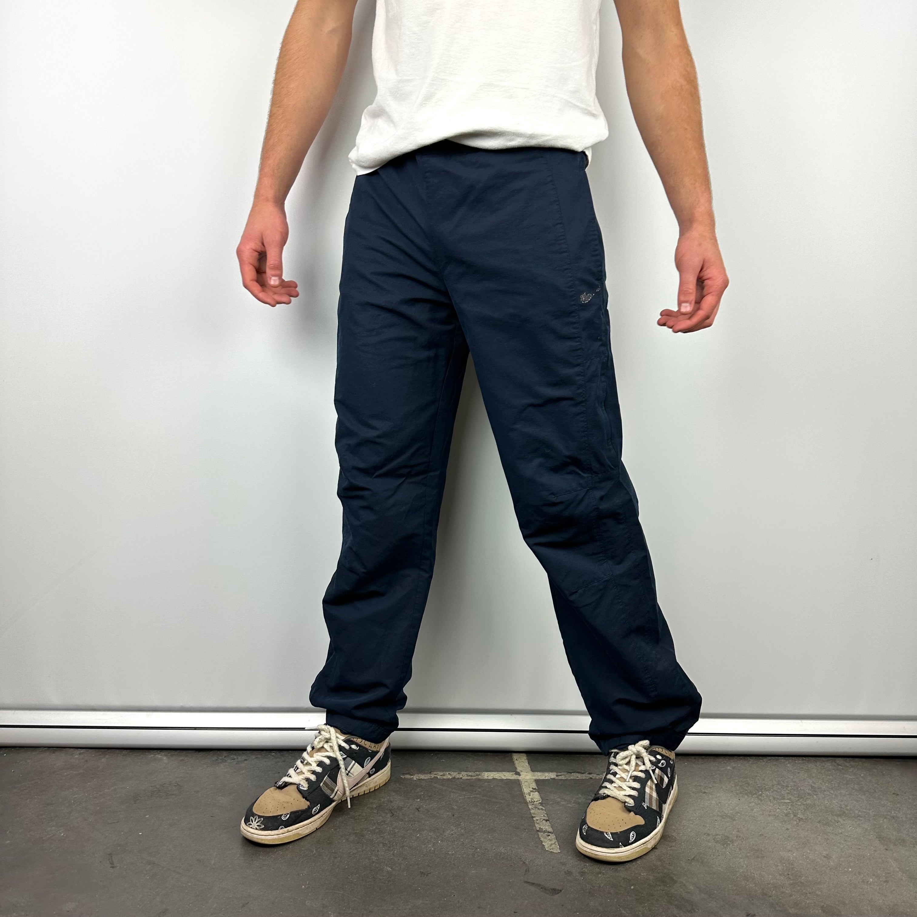 Nike Air Max Navy Embroidered Spell Out Track Pants (M)