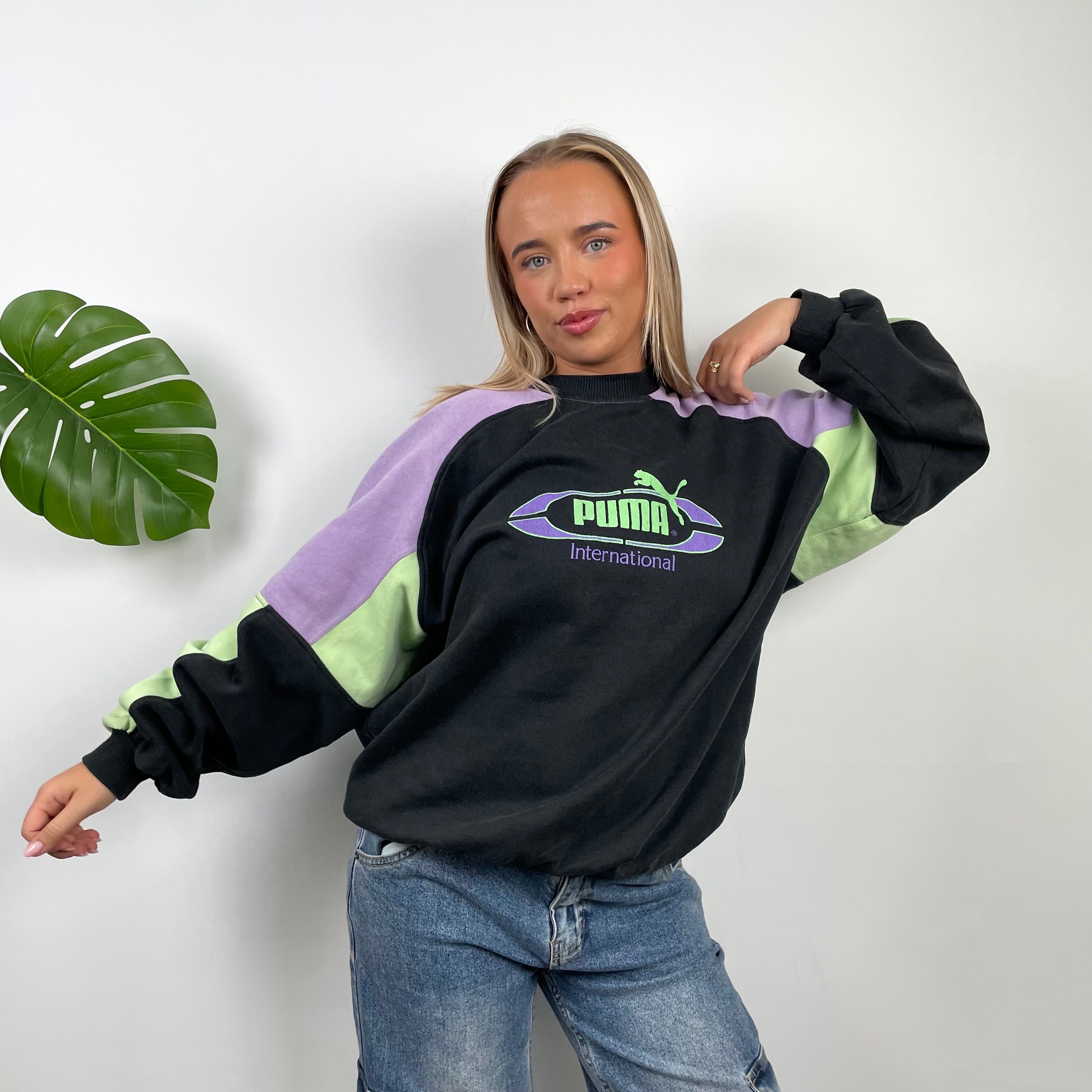 PUMA RARE Black Spell Out Sweatshirt (L)