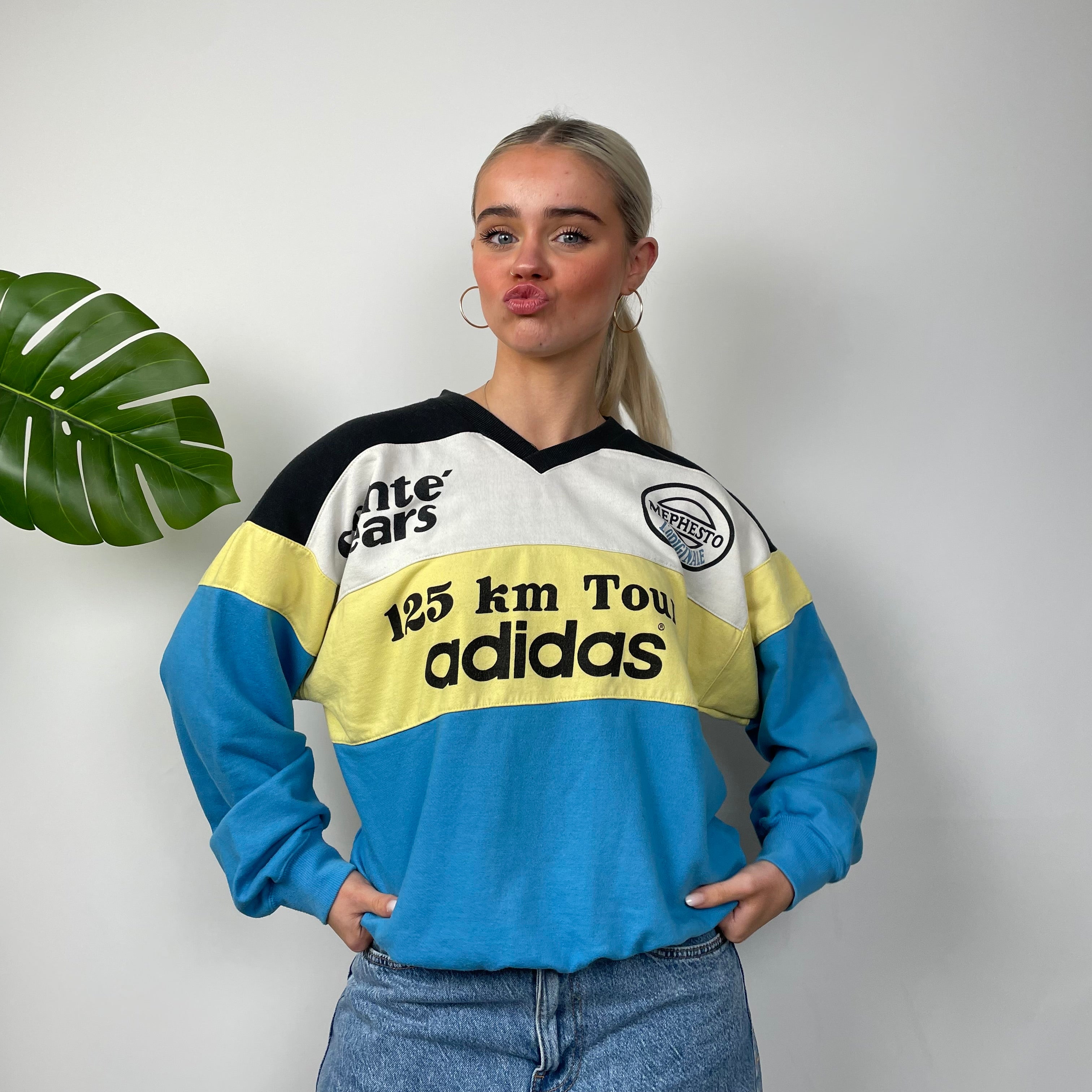 Adidas RARE Colour Block Spell Out Sweatshirt (M)