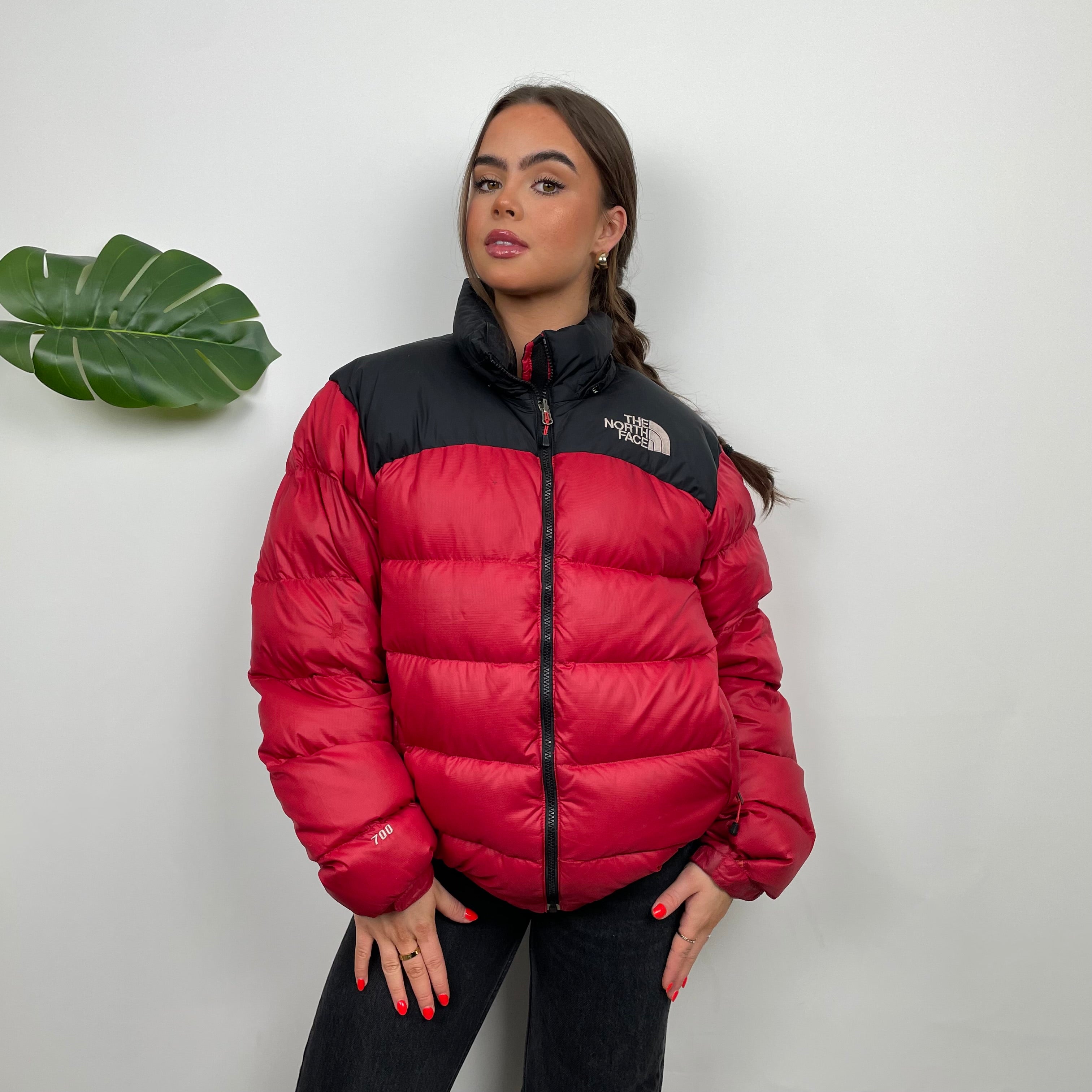 The North Face RARE Red Nuptse 700 Puffer Jacket (M)