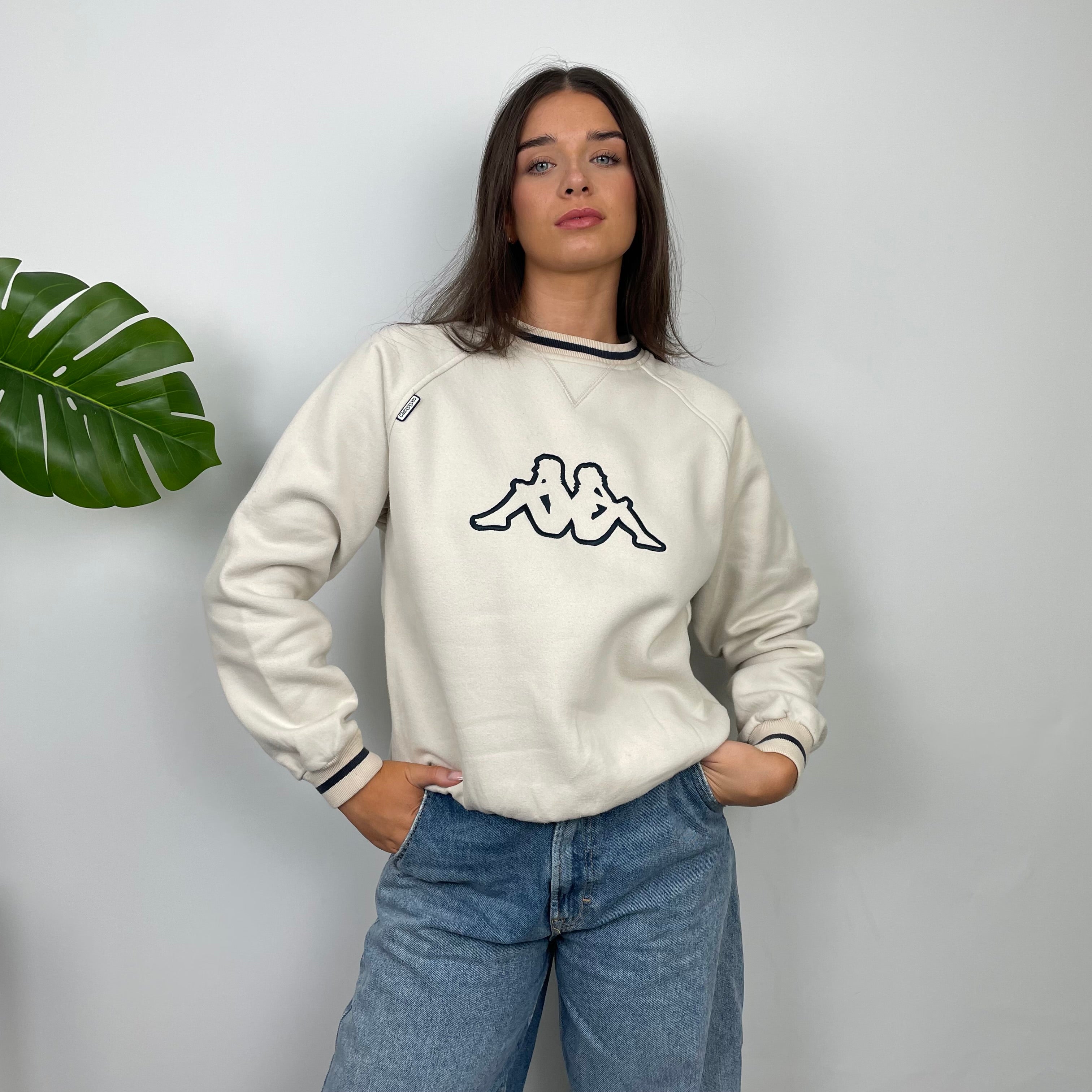 Kappa Tan Embroidered Logo Sweatshirt (S)