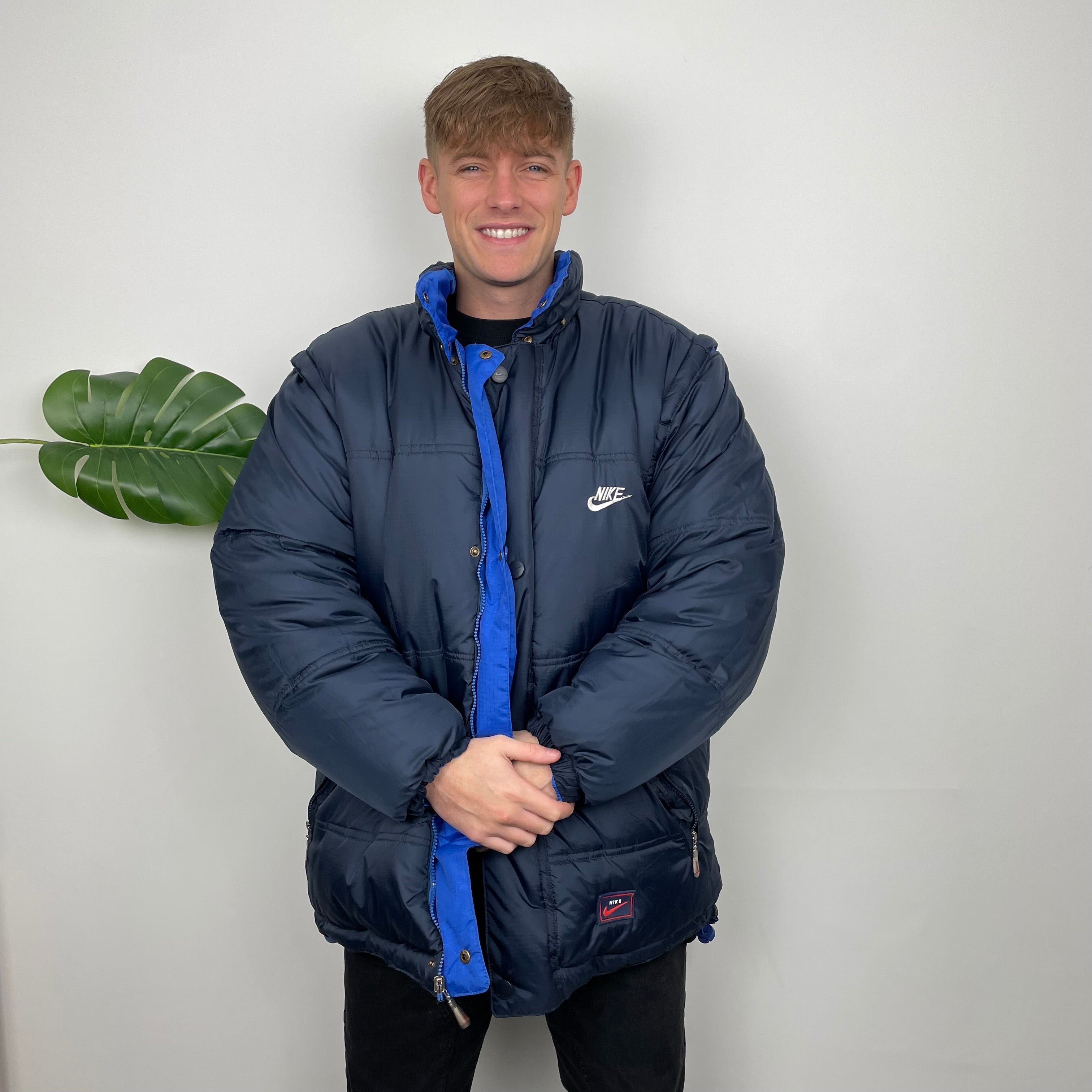 Nike Reversible Embroidered Swoosh Puffer Jacket (XXL)