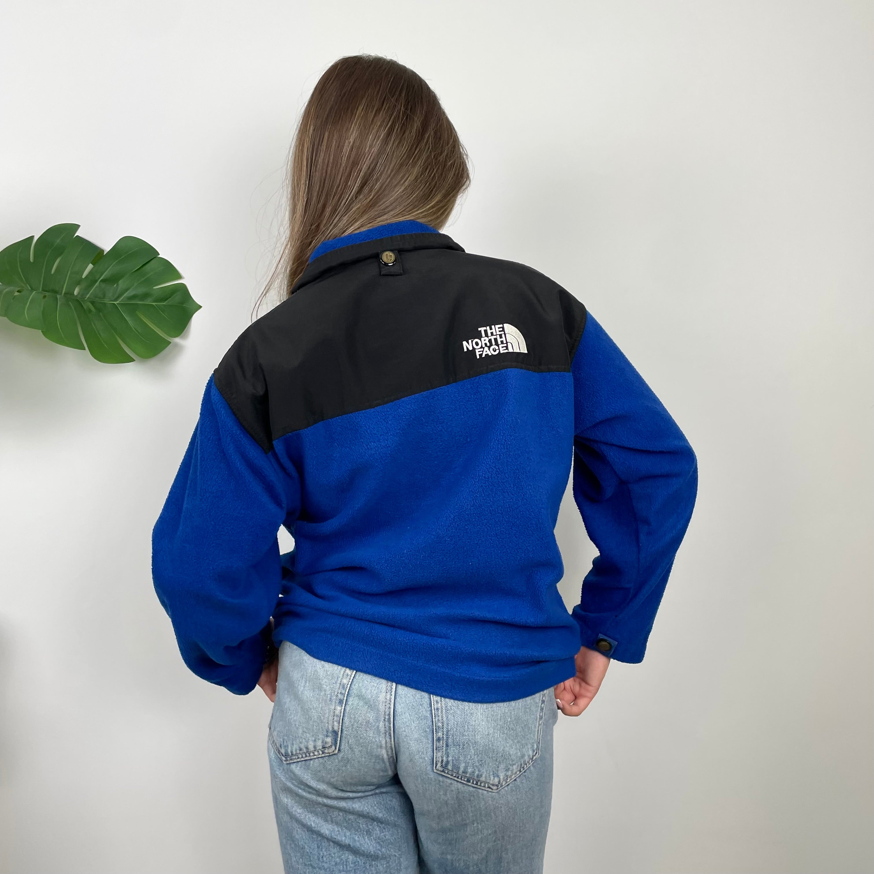 North Face Blue Denali Teddy Bear Fleece Zip Up Jacket (L)