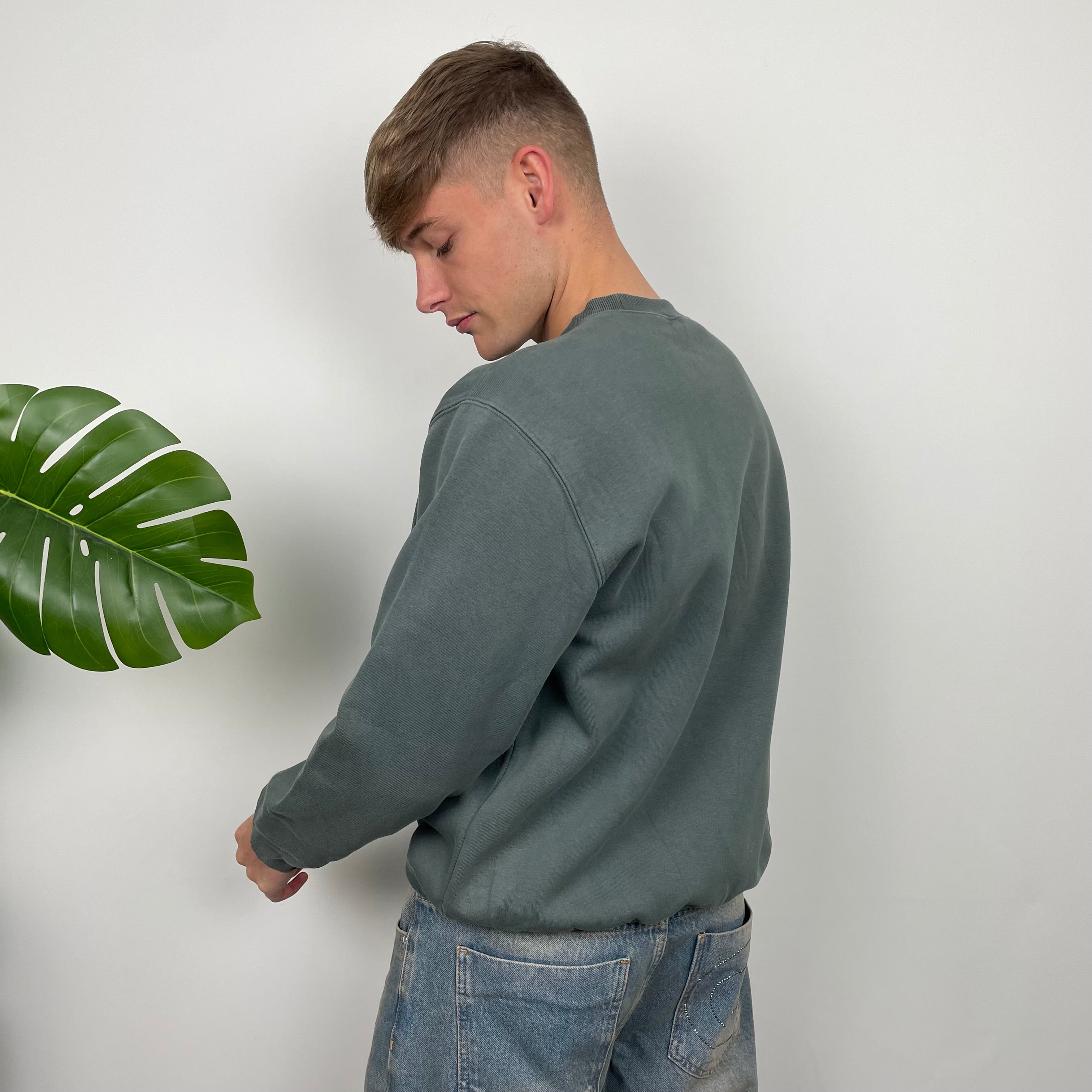 Carhartt Green Embroidered Spell Out Sweatshirt (M)