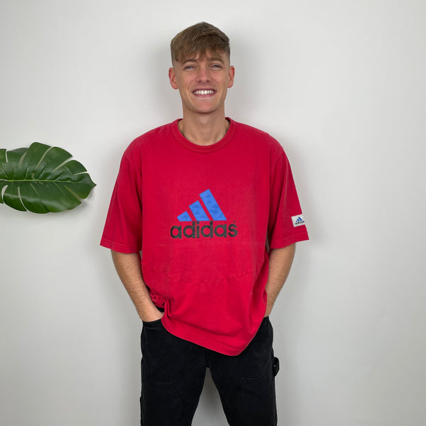 Adidas RARE Red Spell Out T Shirt (L)