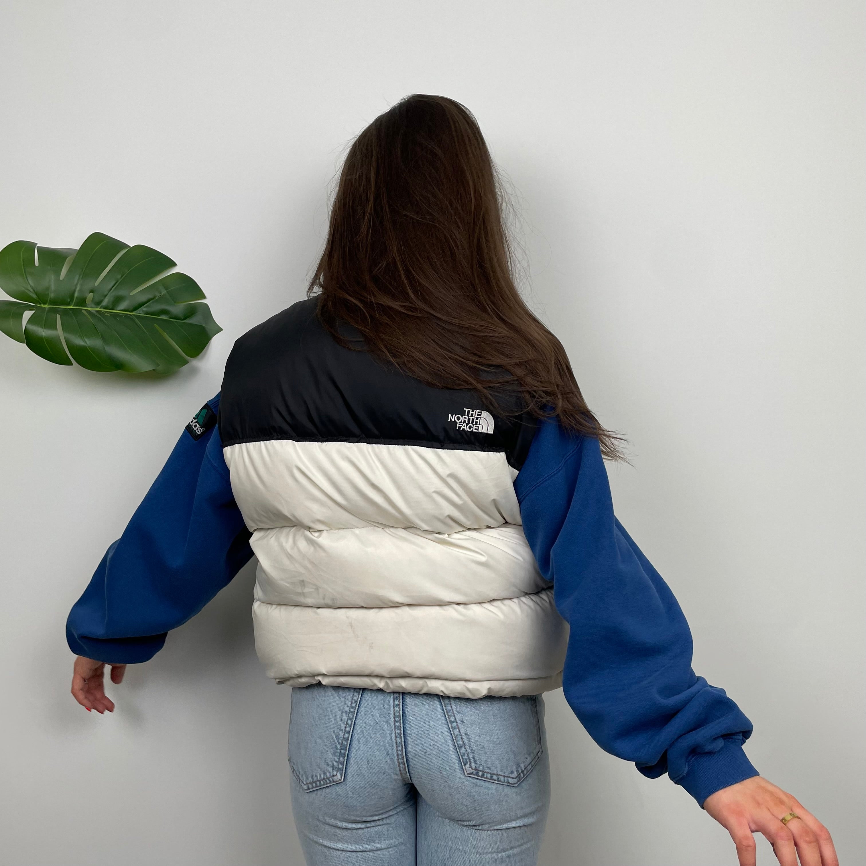 The North Face RARE White Nuptse 700 Puffer Gilet (L)