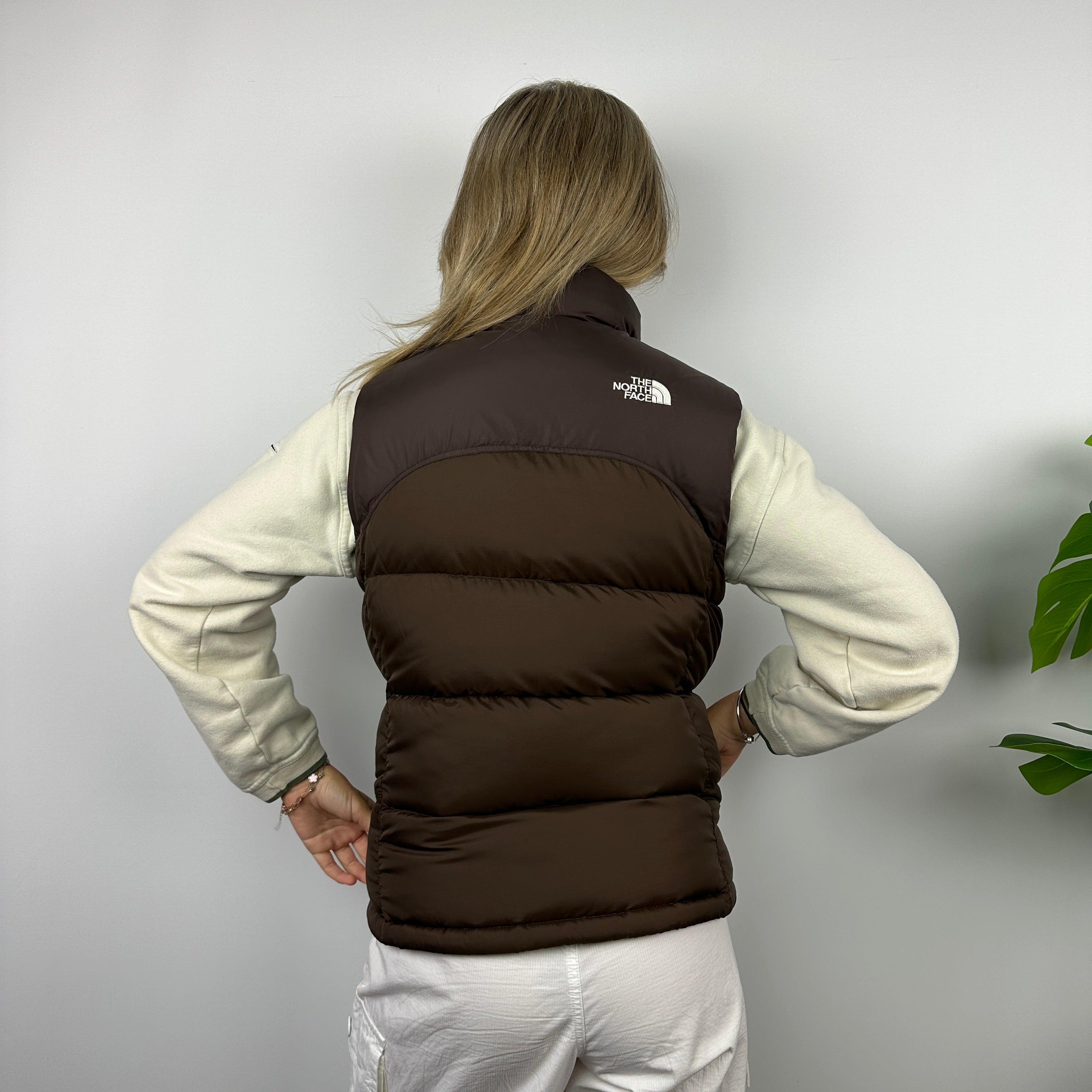 The North Face RARE Brown Nuptse 700 Puffer Gilet (S)