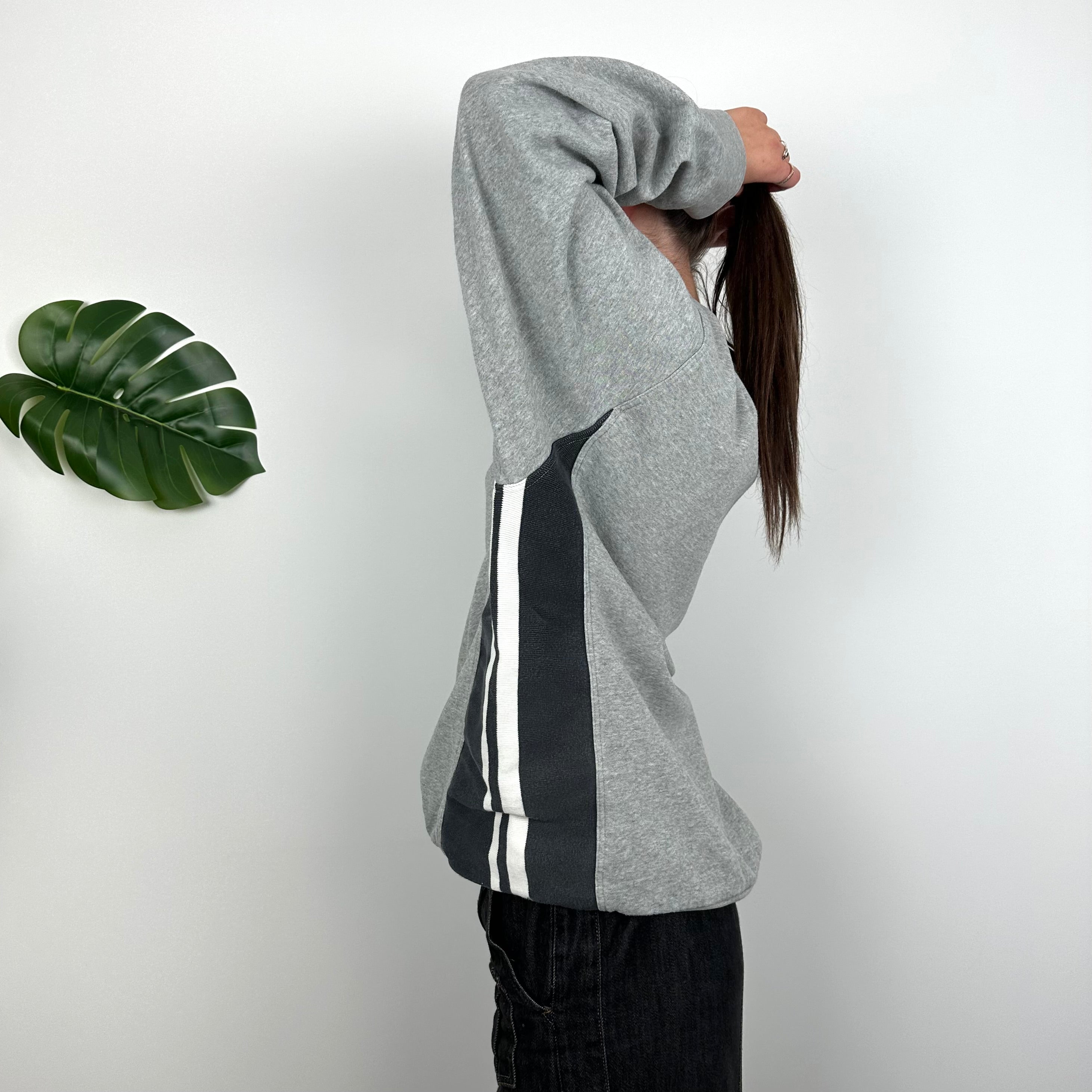 Nike Grey Embroidered Swoosh Sweatshirt (L)