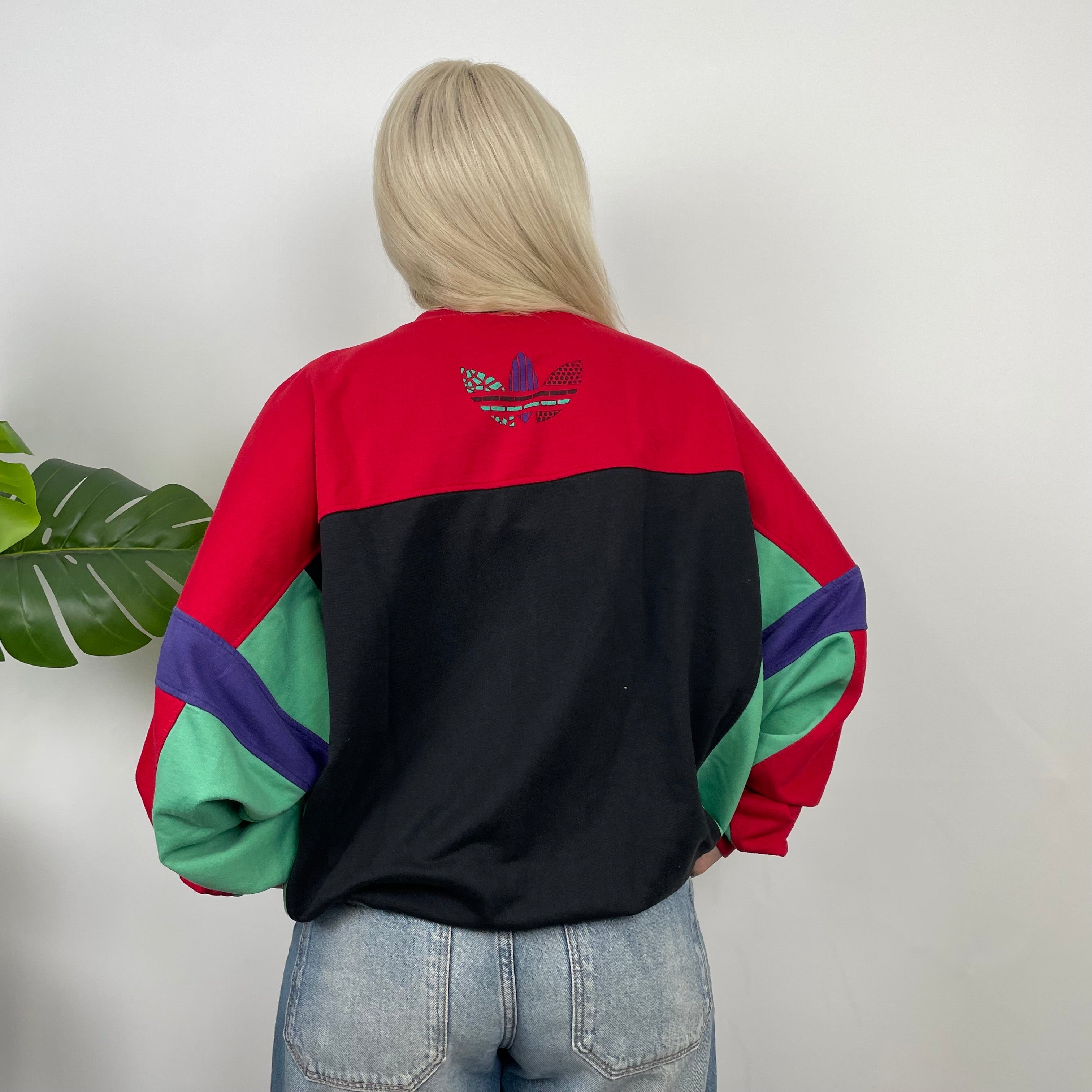 Adidas Colour Block Spell Out Sweatshirt (L)