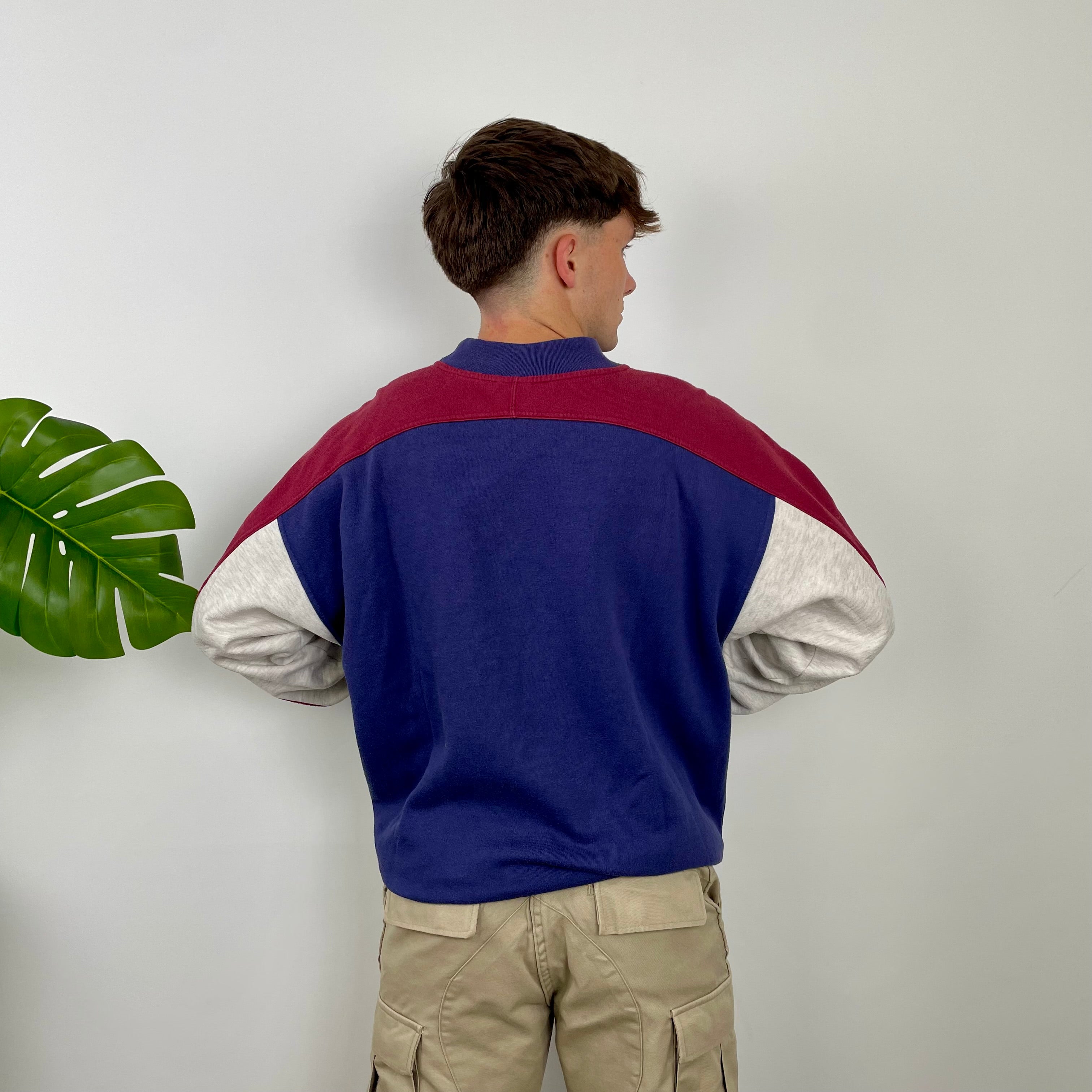 Nike Purple Embroidered Spell Out Sweatshirt (L)