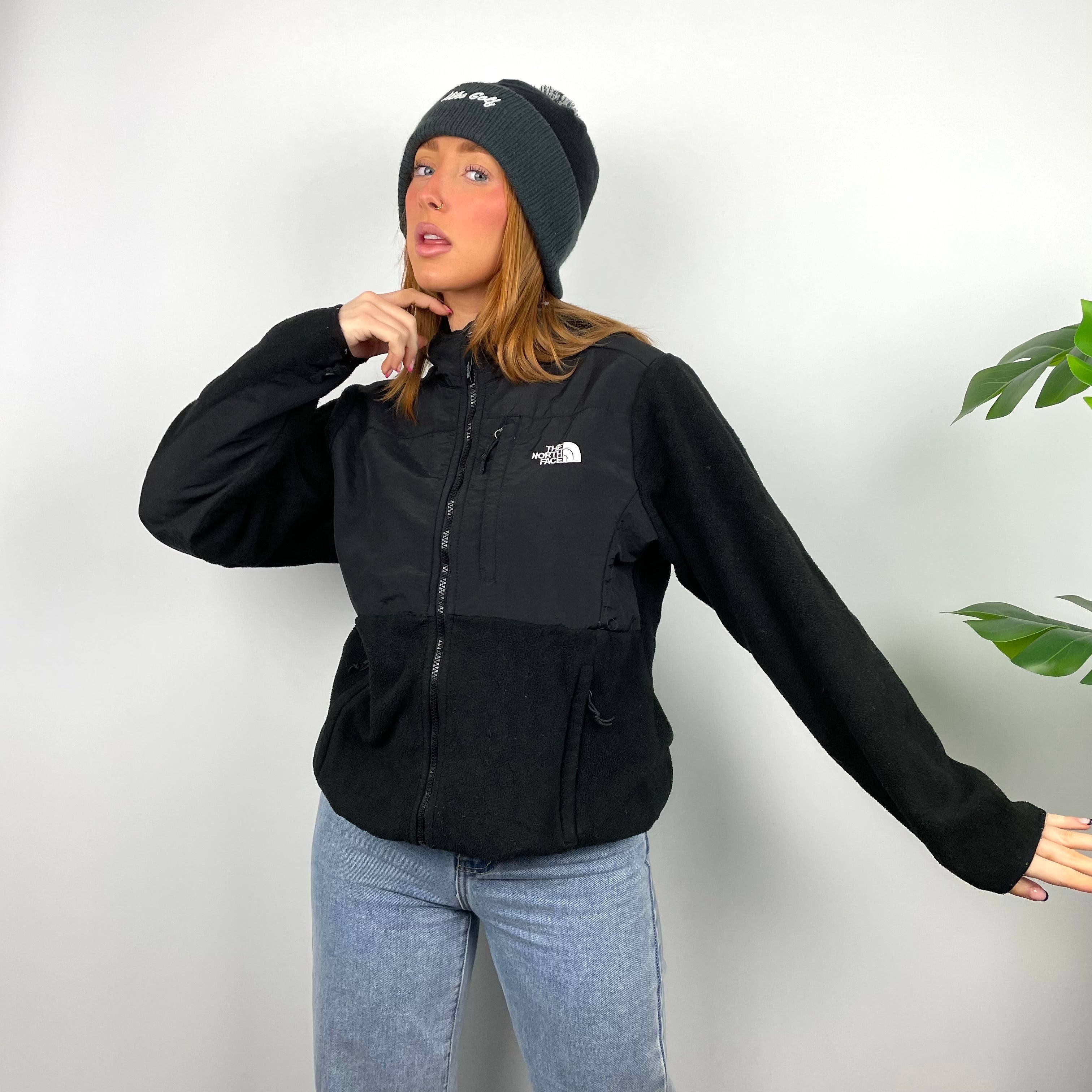 North Face RARE Black Denali Teddy Bear Fleece Zip Up Jacket (M)