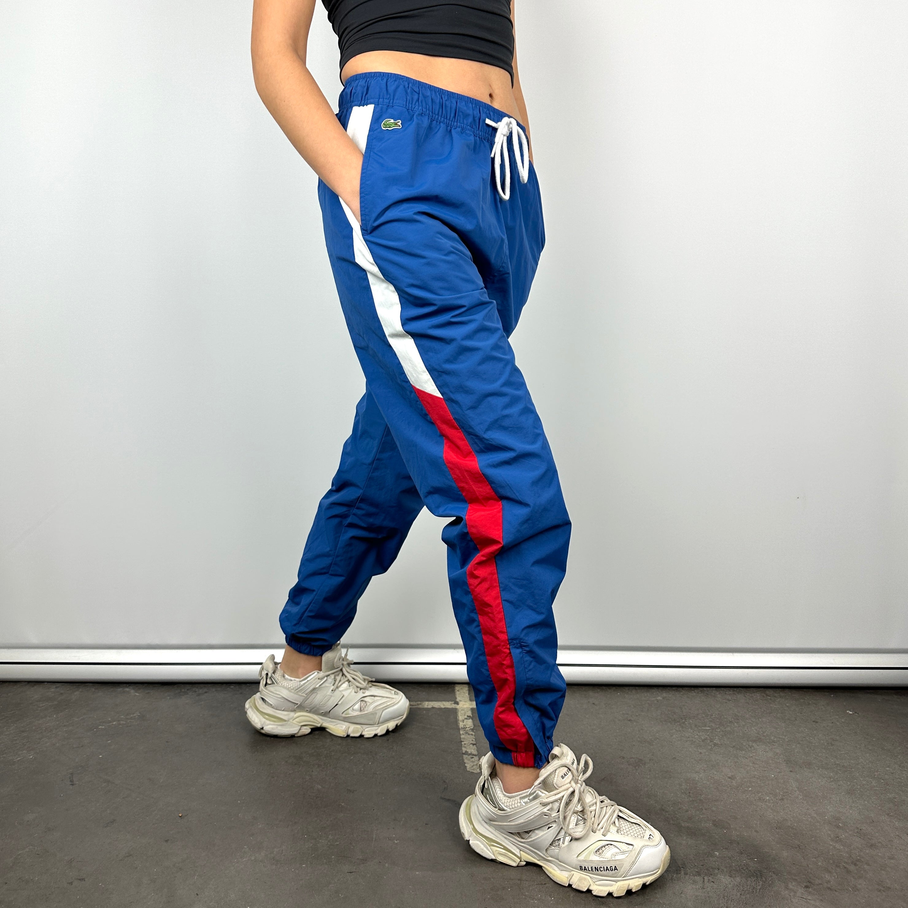 Lacoste Blue Embroidered Logo Track Pants (M)