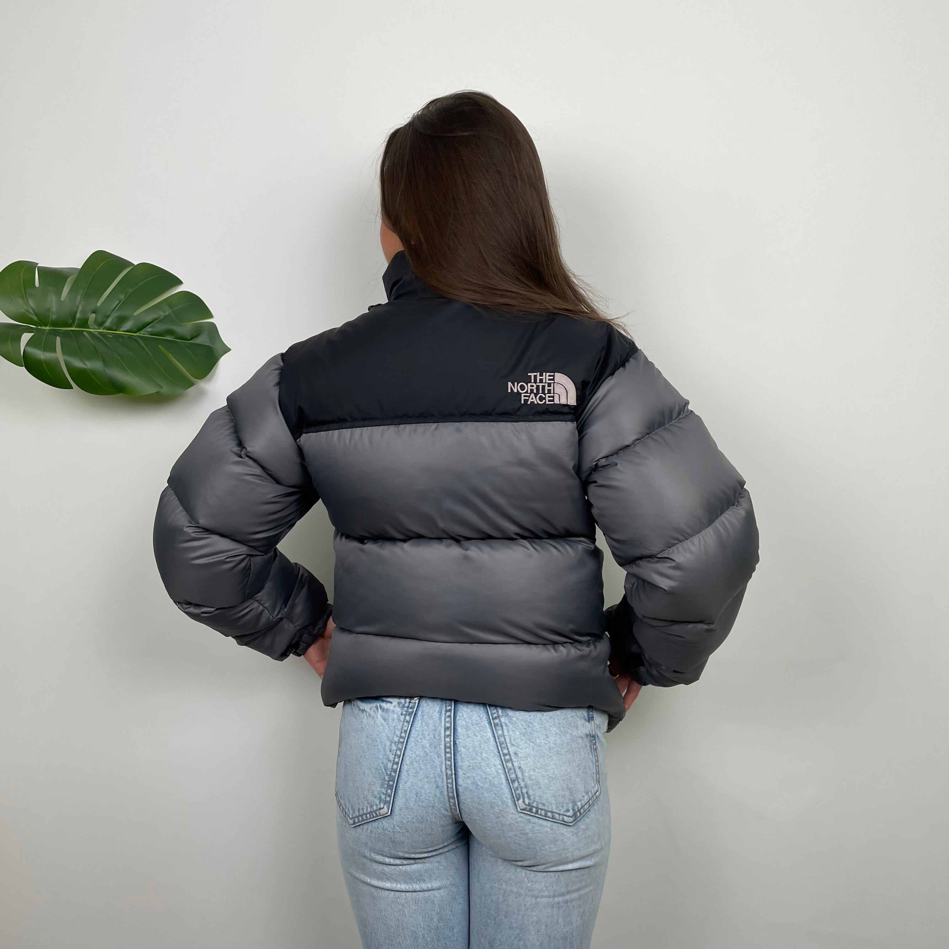 North Face Grey Puffer Jacket (XS)