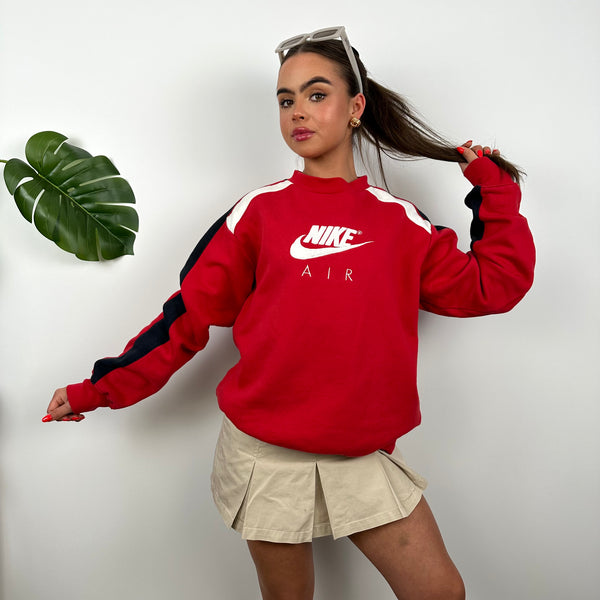 Nike Red Embroidered Spell Out Sweatshirt (S)