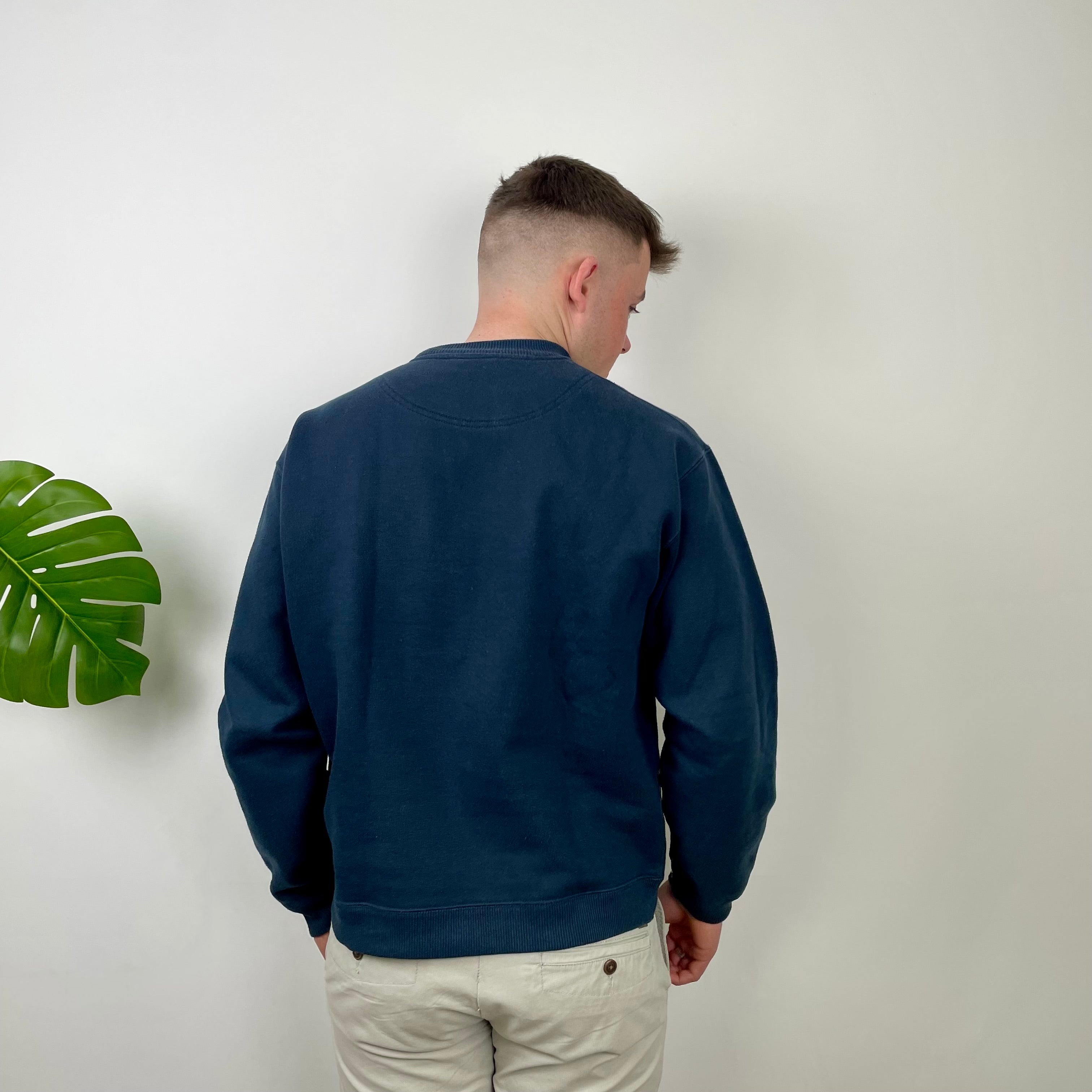 Dickies Navy Embroidered Spell Out Sweatshirt (M)