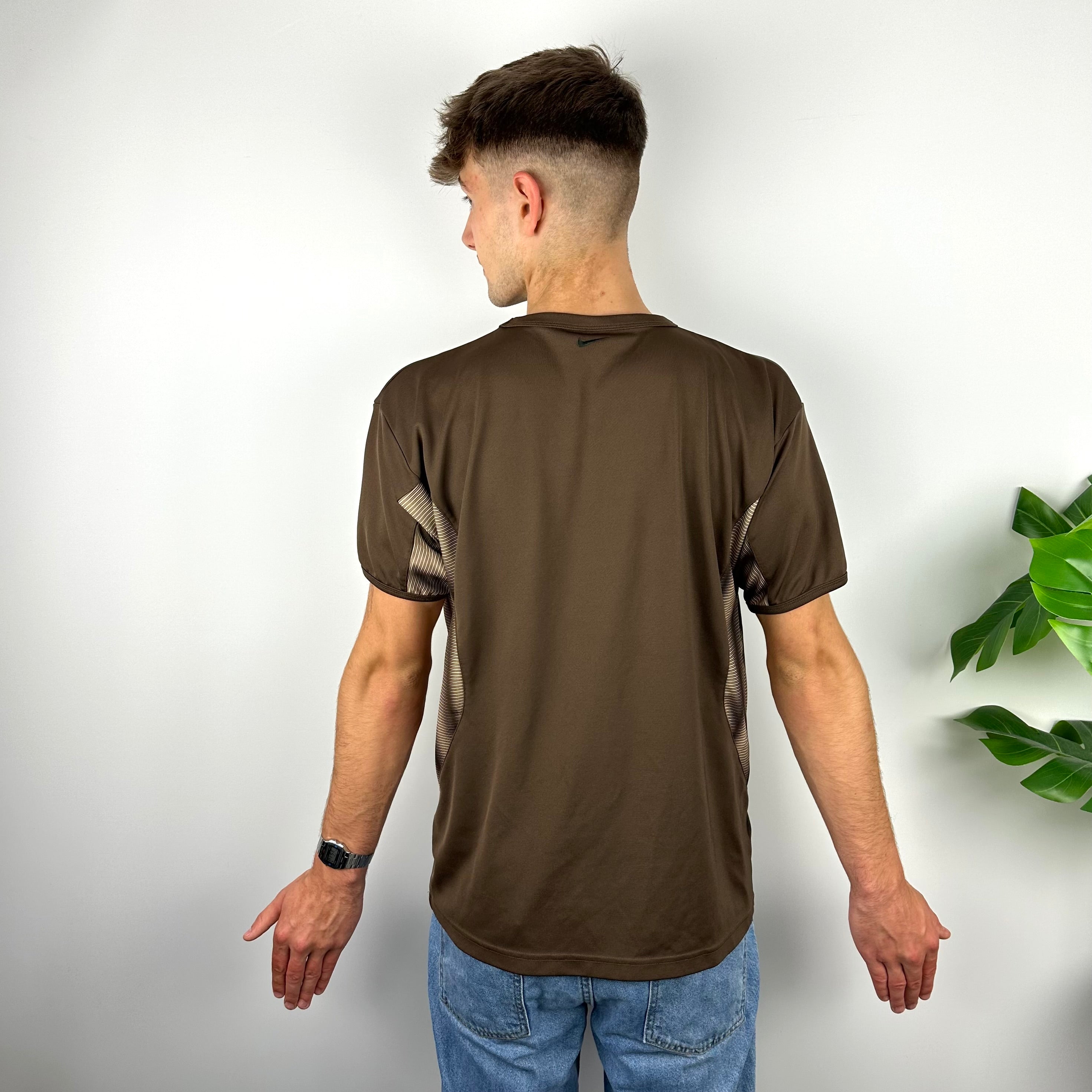 Nike RARE Brown Spell Out T Shirt (L)