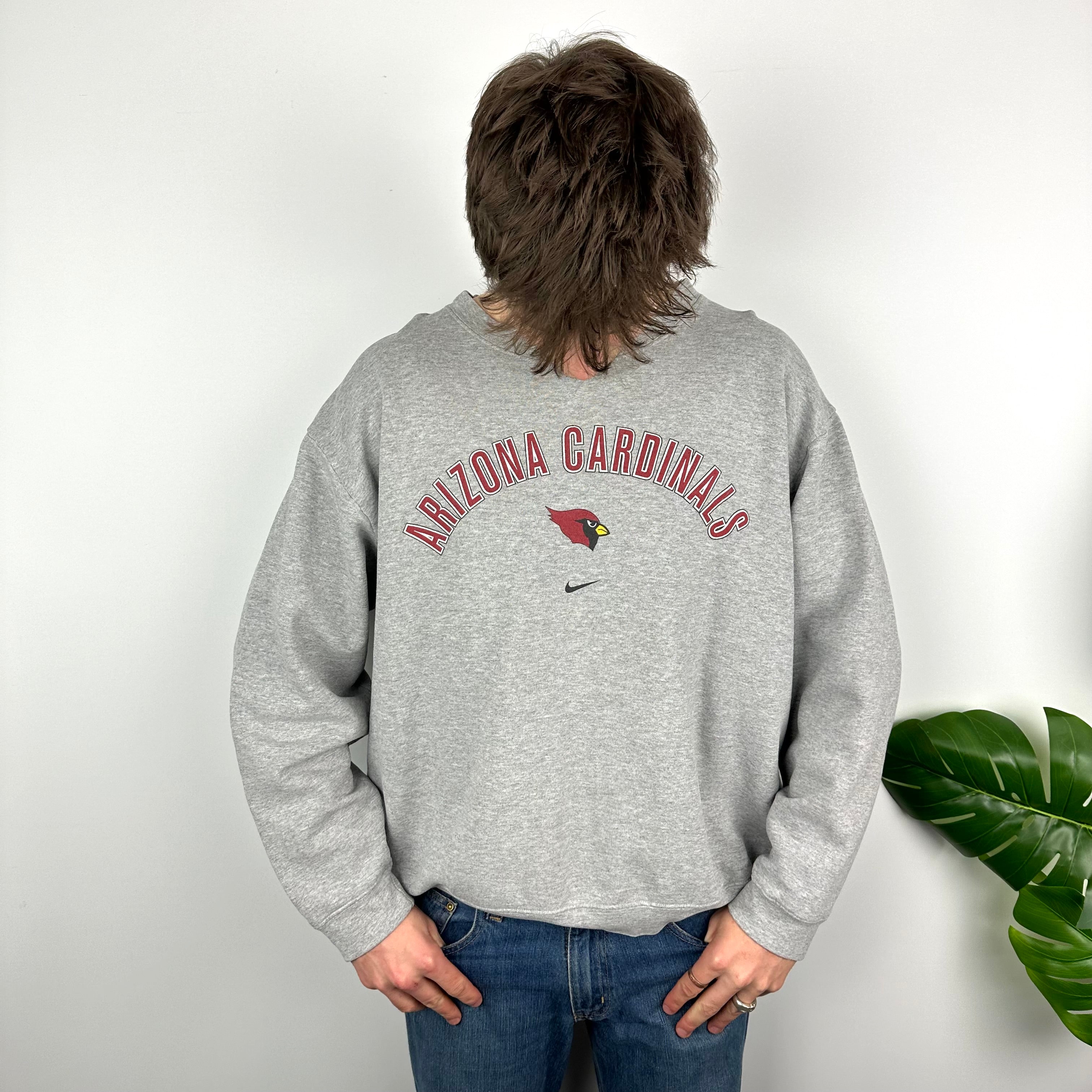 Nike x Arizona Cardinals Grey Spell Out Sweatshirt (XXL)