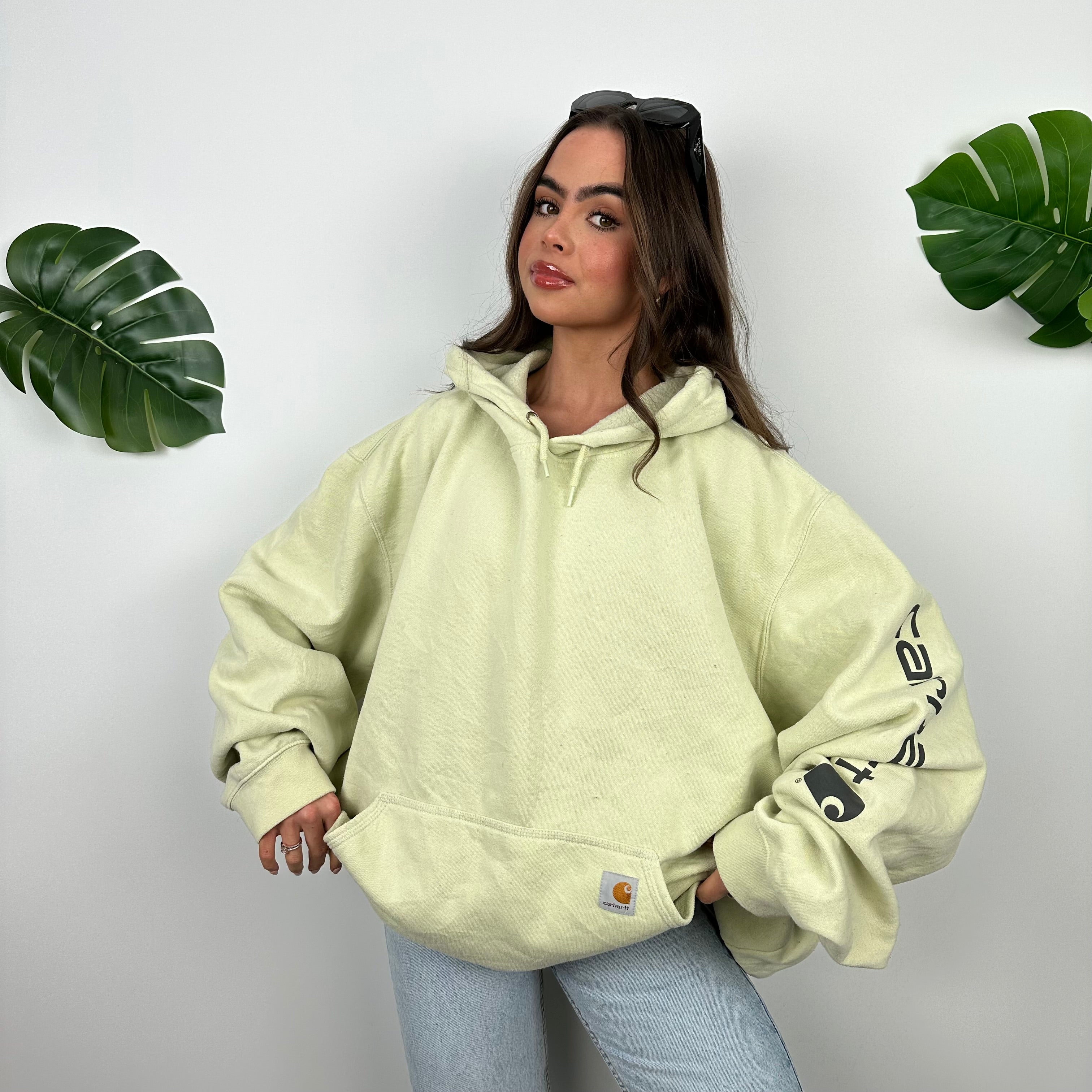 Carhartt Lime Embroidered Logo Hoodie (XXL)