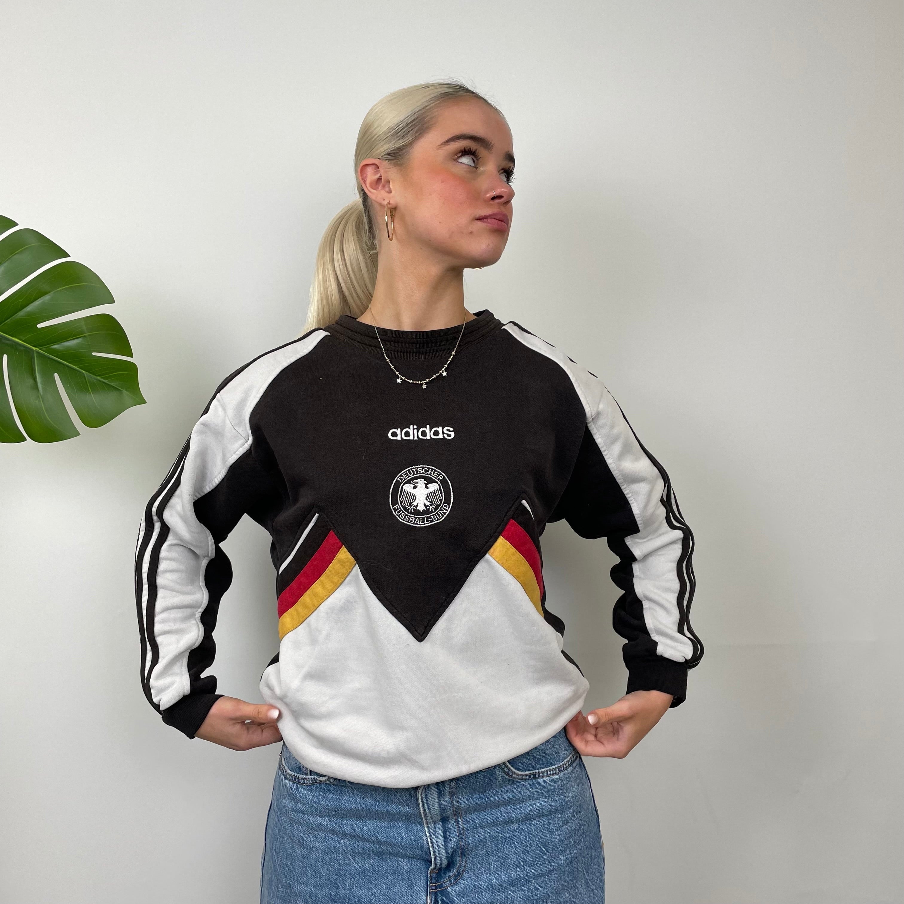 Adidas x Germany FC RARE Embroidered Spell Out Sweatshirt (S)