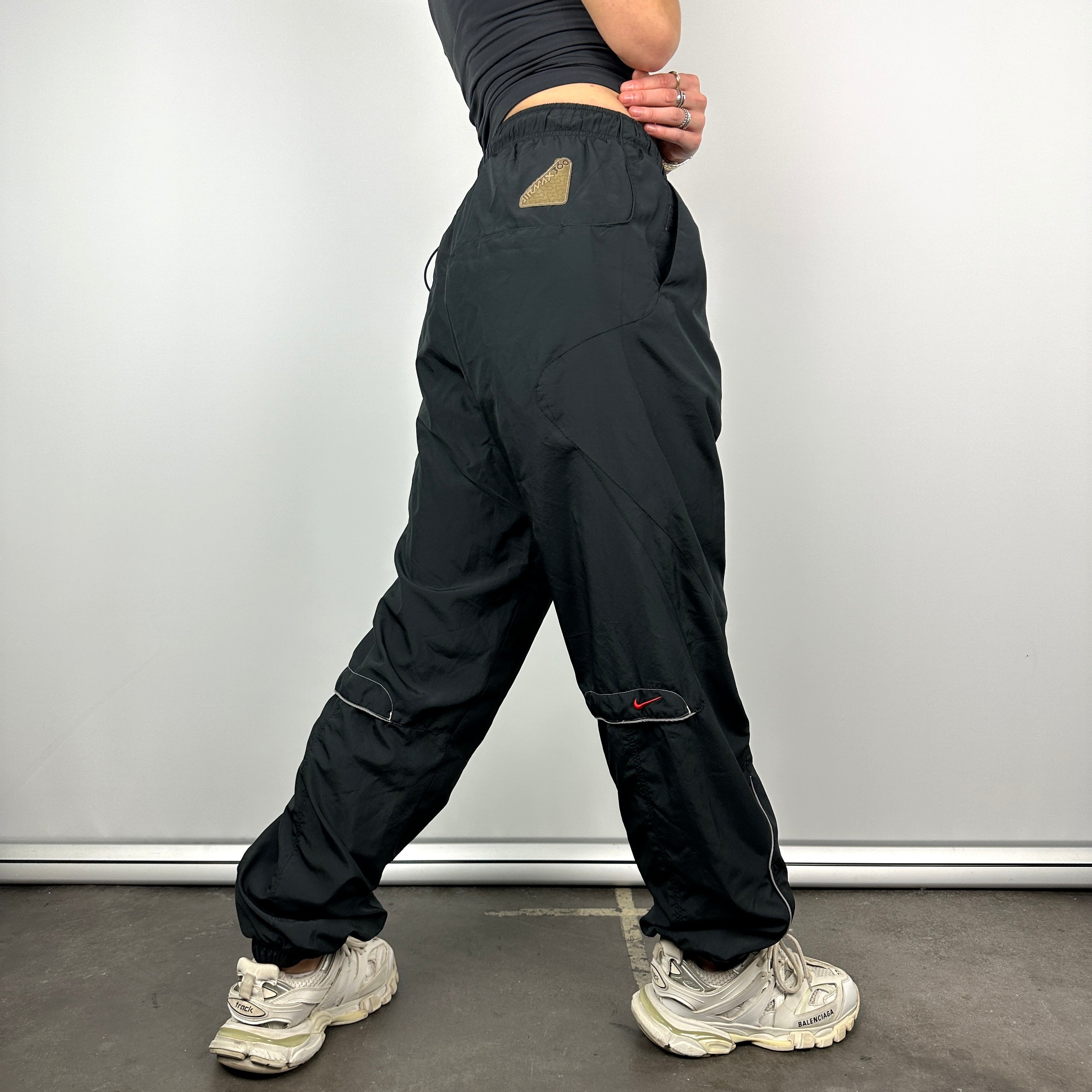 Nike Air Max Black Spell Out Track Pants (L)