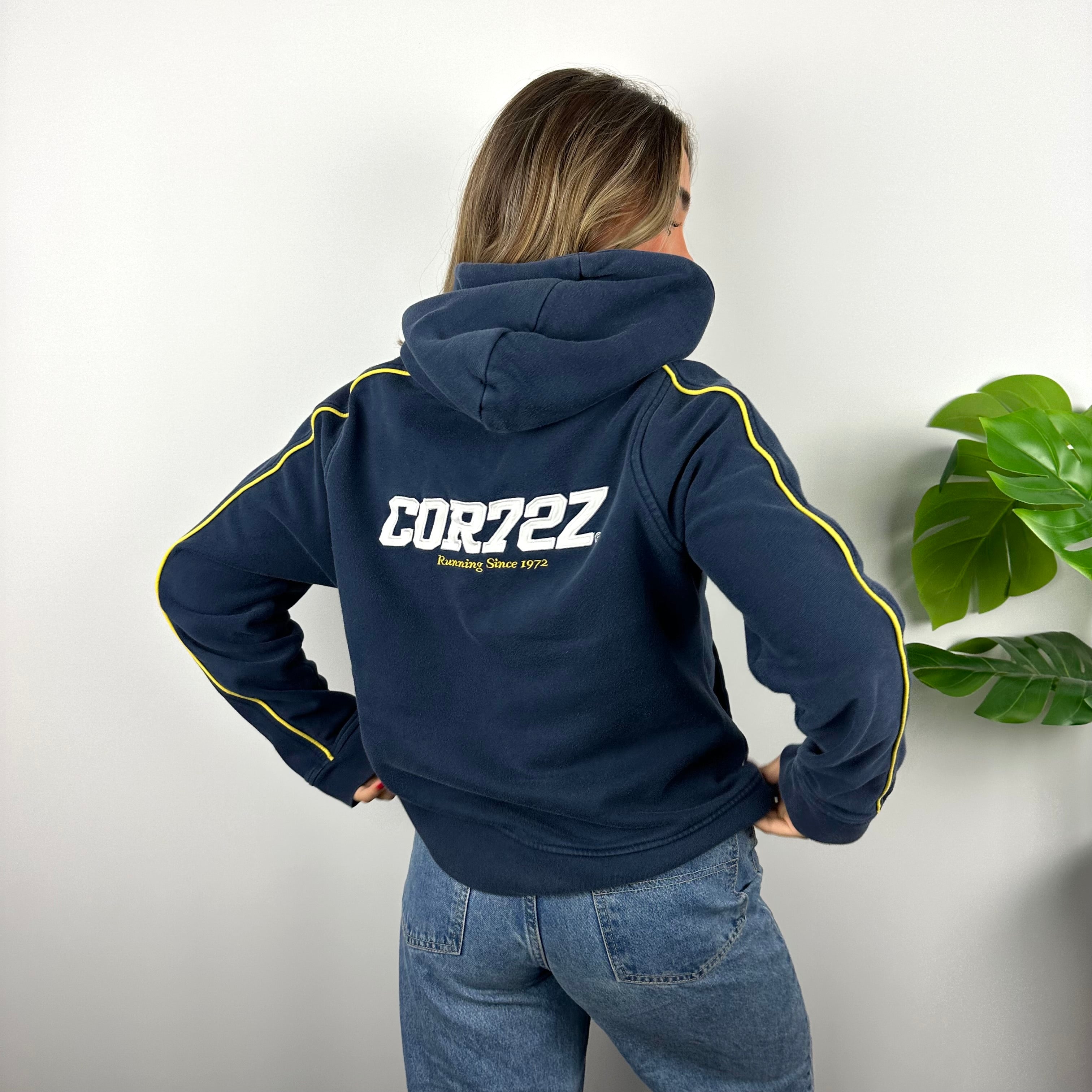 Nike Cortez Navy Embroidered Spell Out Hoodie (M)