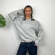 Adidas Mint Green Embroidered Spell Out Sweatshirt (L)