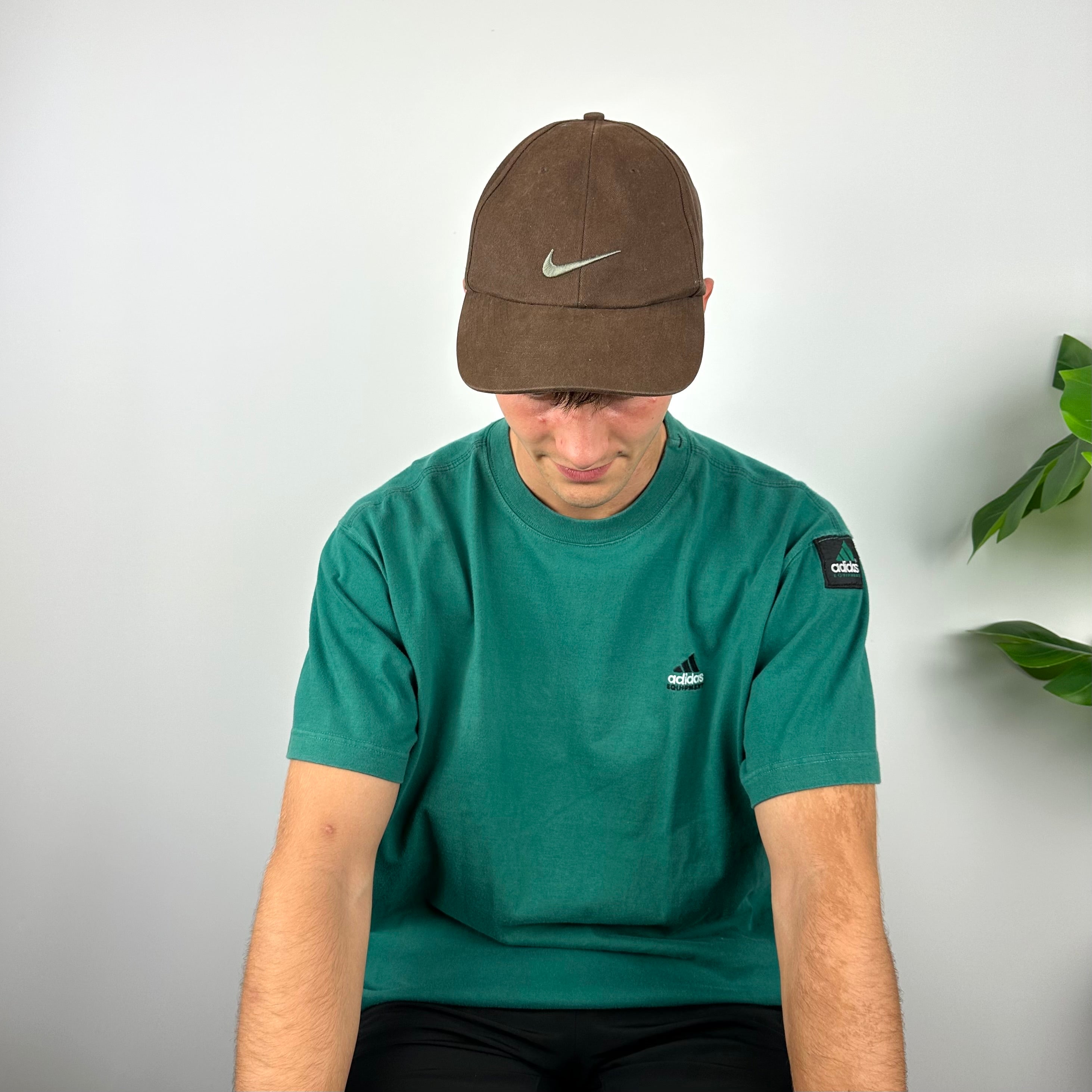 Nike RARE Brown Embroidered Swoosh Cap