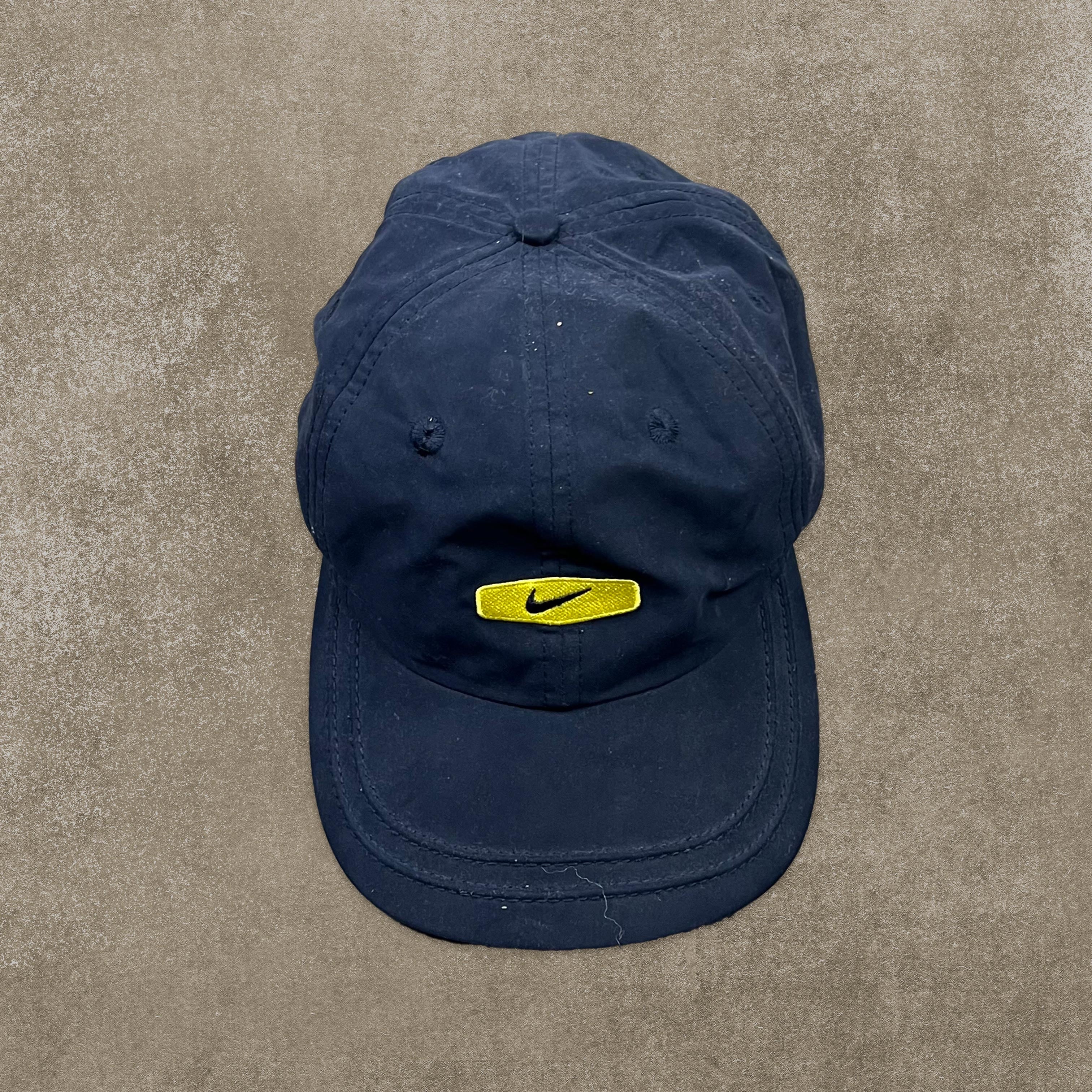 Nike RARE Navy Embroidered Spell Out Cap
