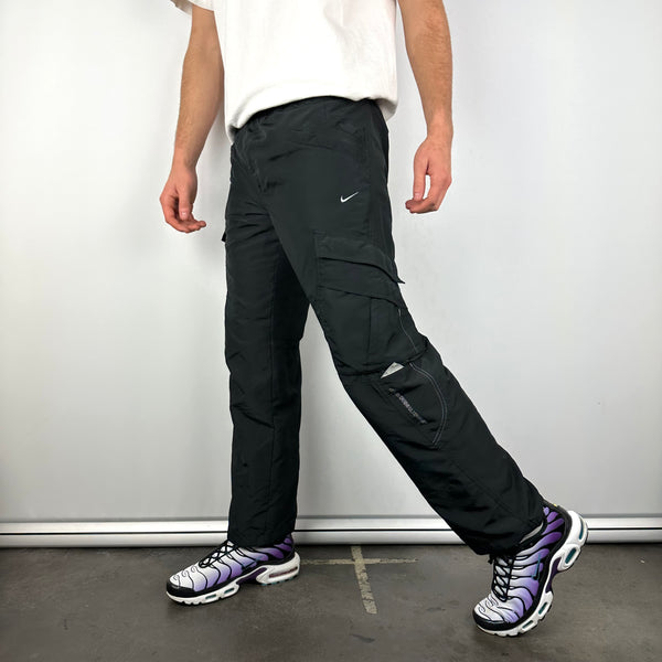 Nike Air Max Black Spell Out Track Pants (M)