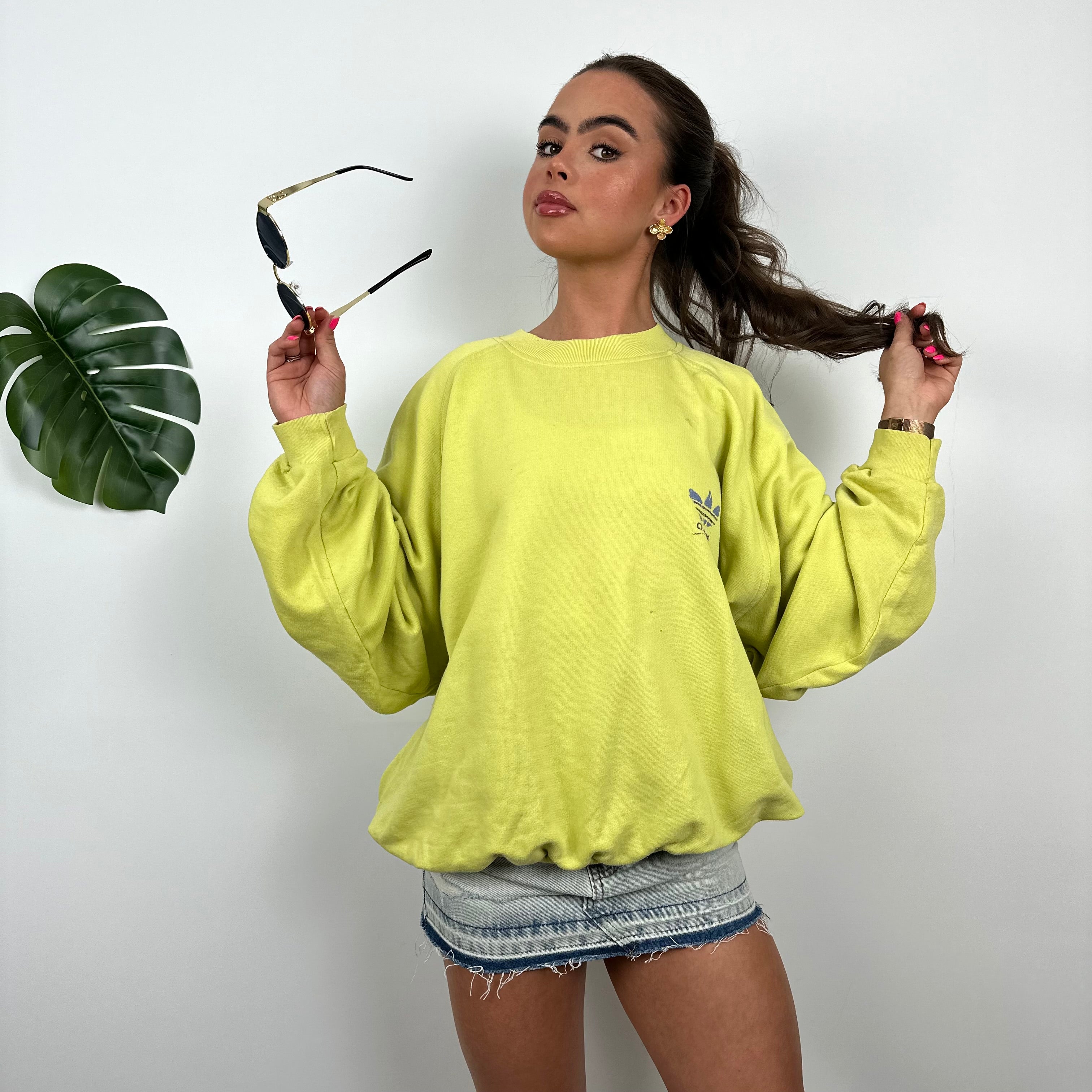 Adidas Lemon Spell Out Sweatshirt (M)