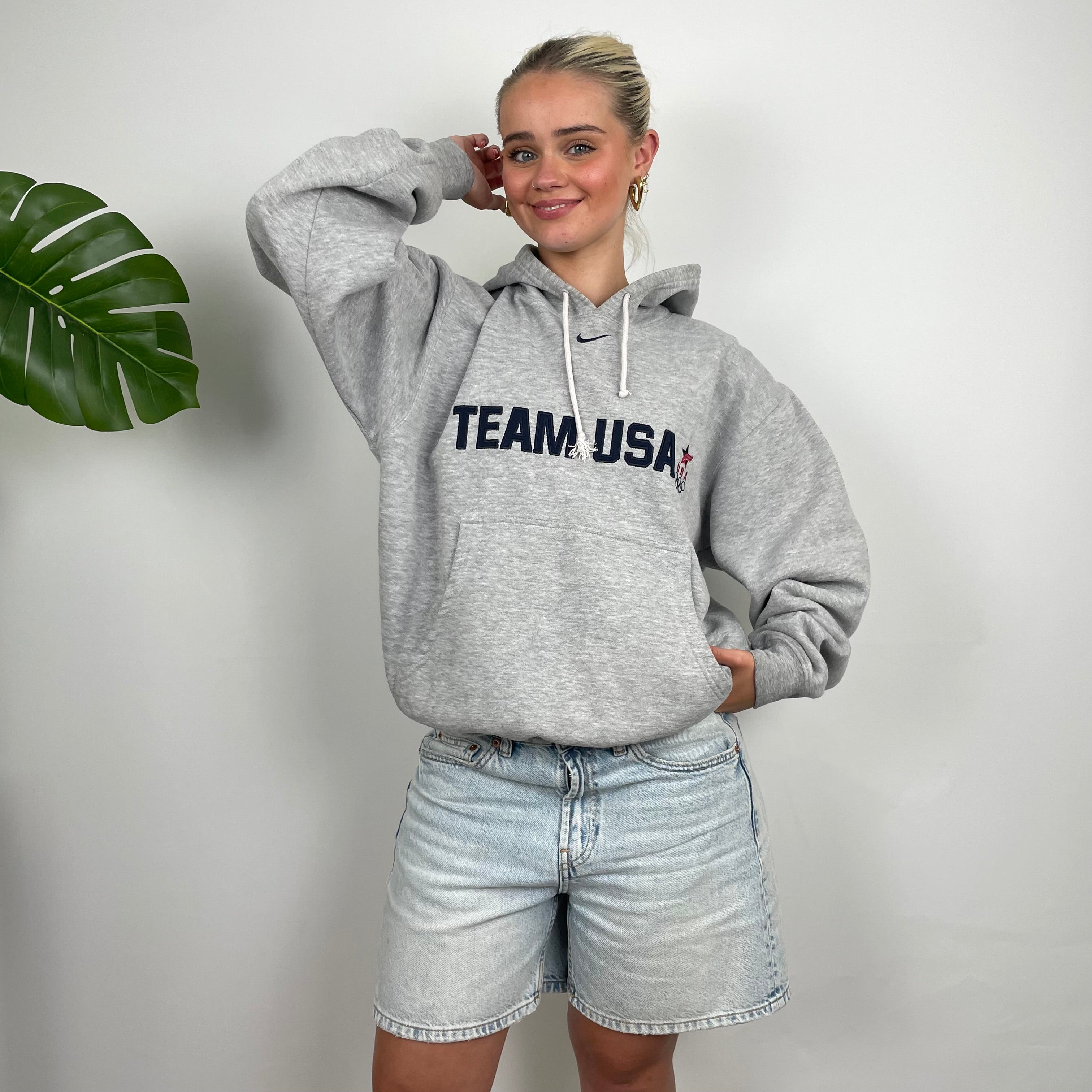 Nike x Team USA Embroidered Spell Out Hoodie (XL)