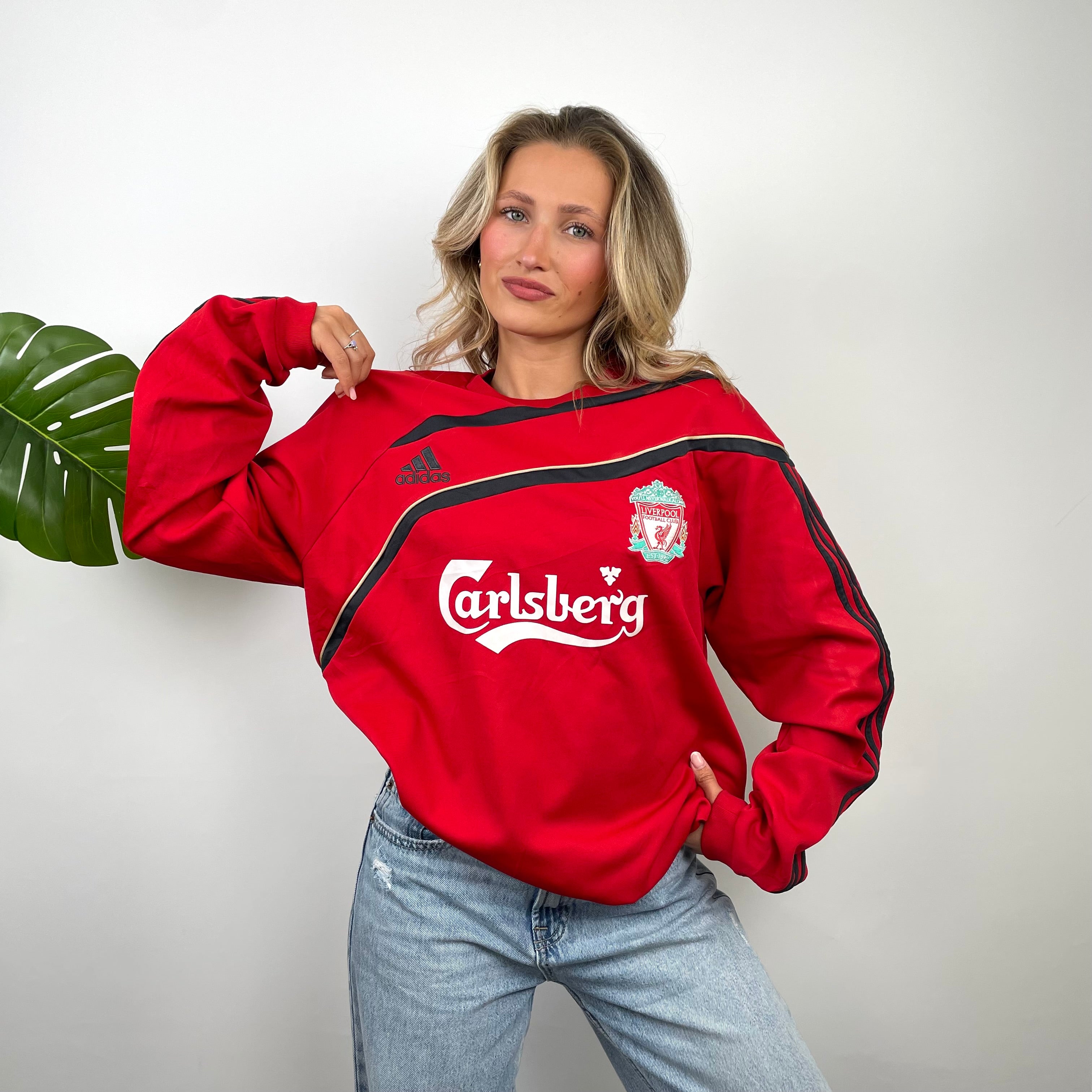 Liverpool FC x Adidas Embroidered Spell Out Sweatshirt (XL)
