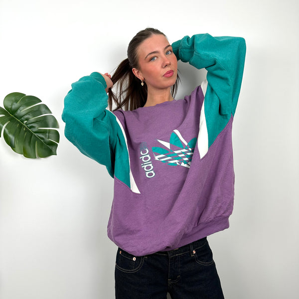 Adidas RARE Colour Block Spell Out Sweatshirt (L)