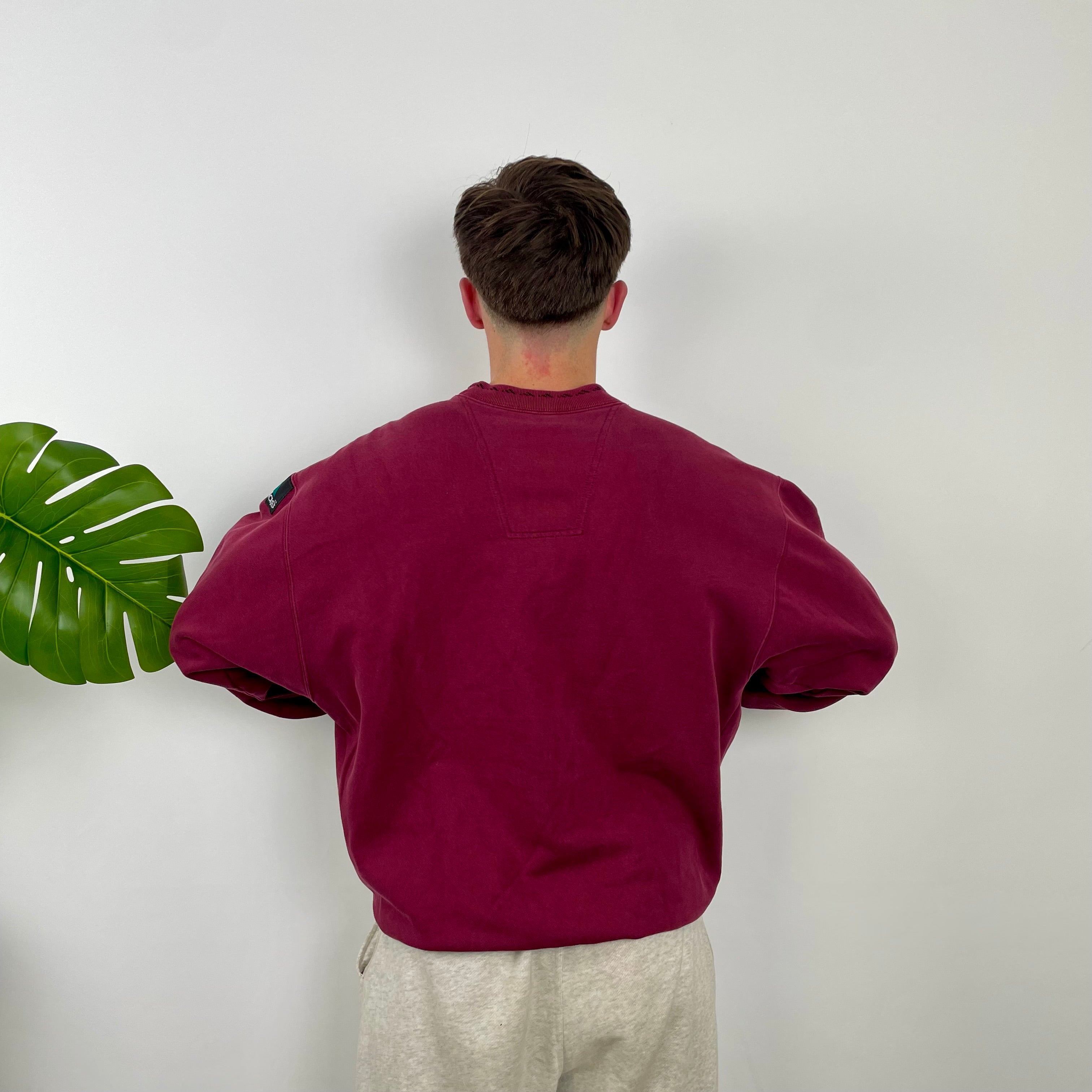 Adidas Equipment RARE Red Embroidered Spell Out Sweatshirt (L)