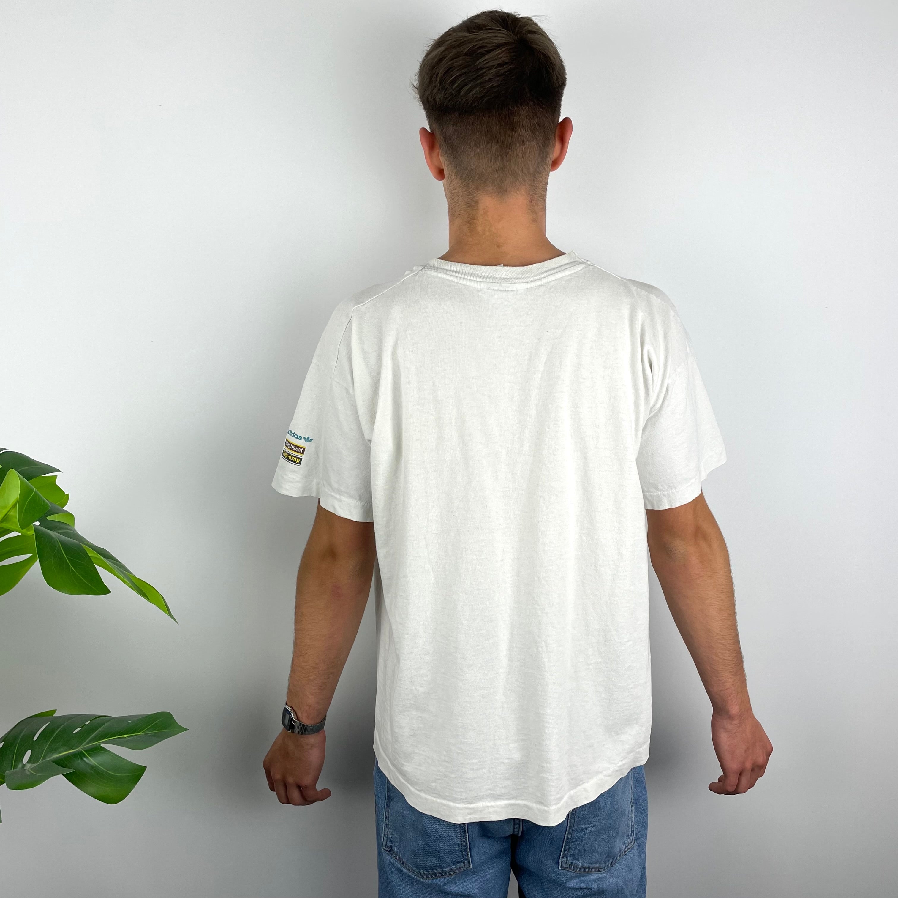 Adidas RARE White Spell Out T Shirt (L)