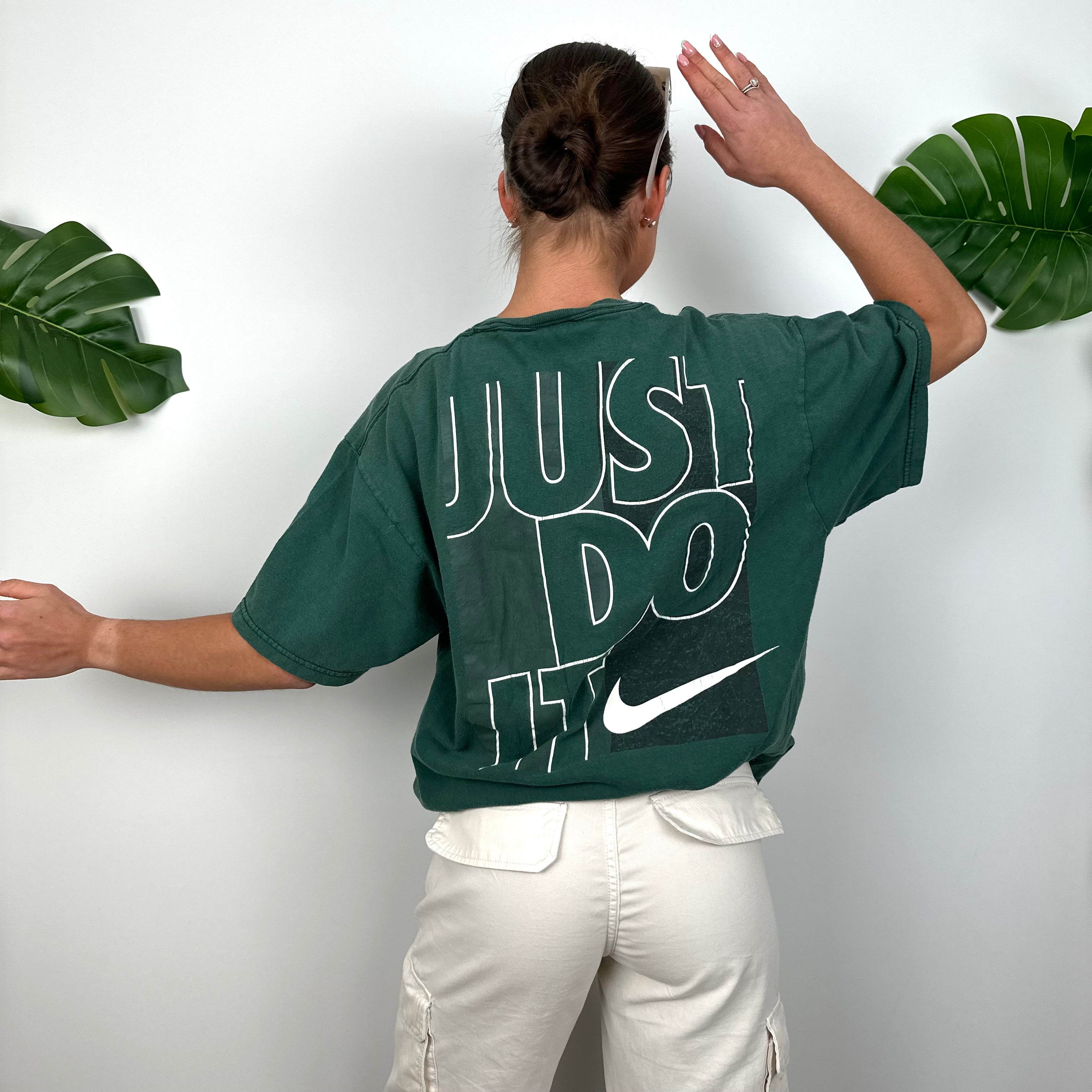 Nike Green Spell Out T Shirt (M)