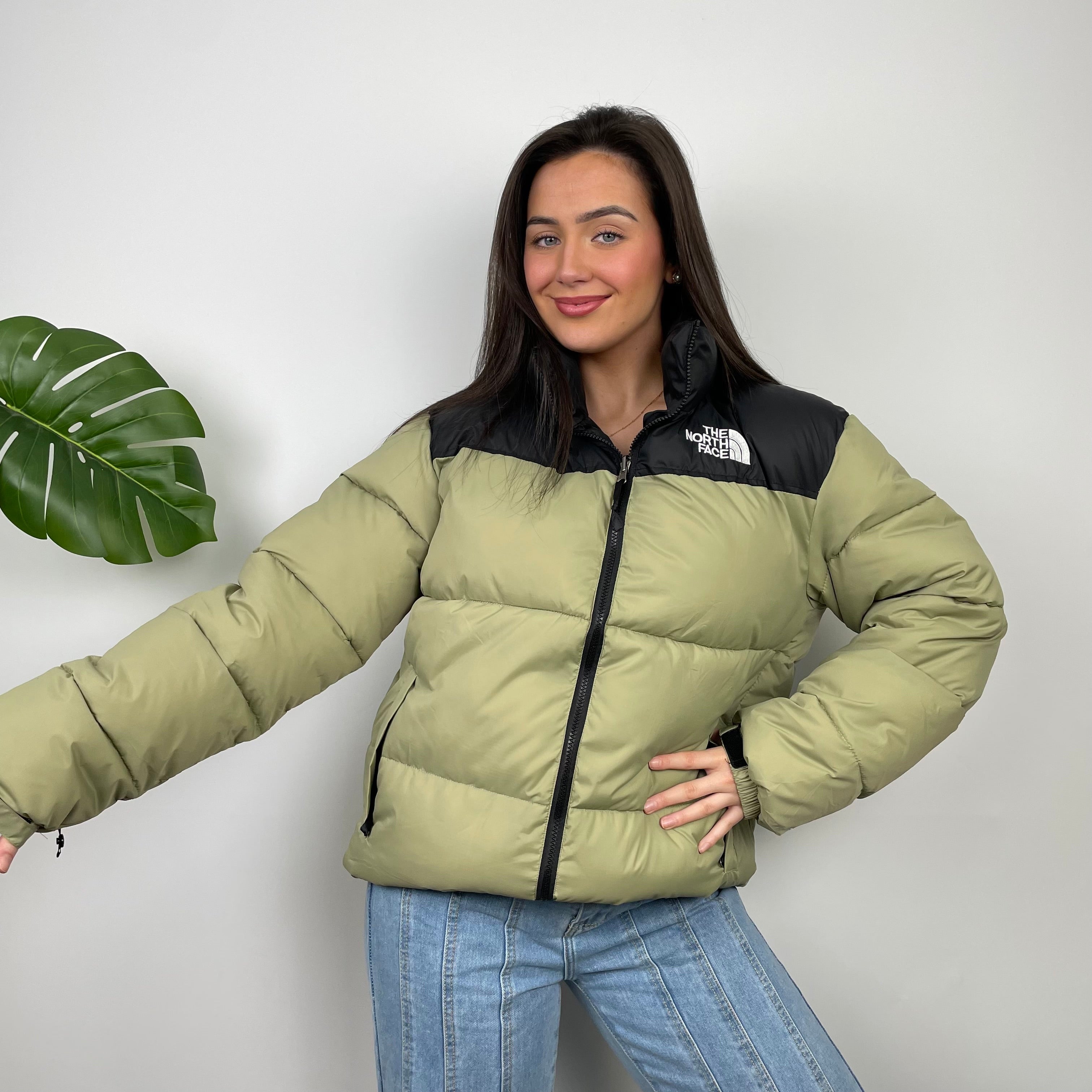 The North Face Green Nuptse 700 Puffer Jacket (L)