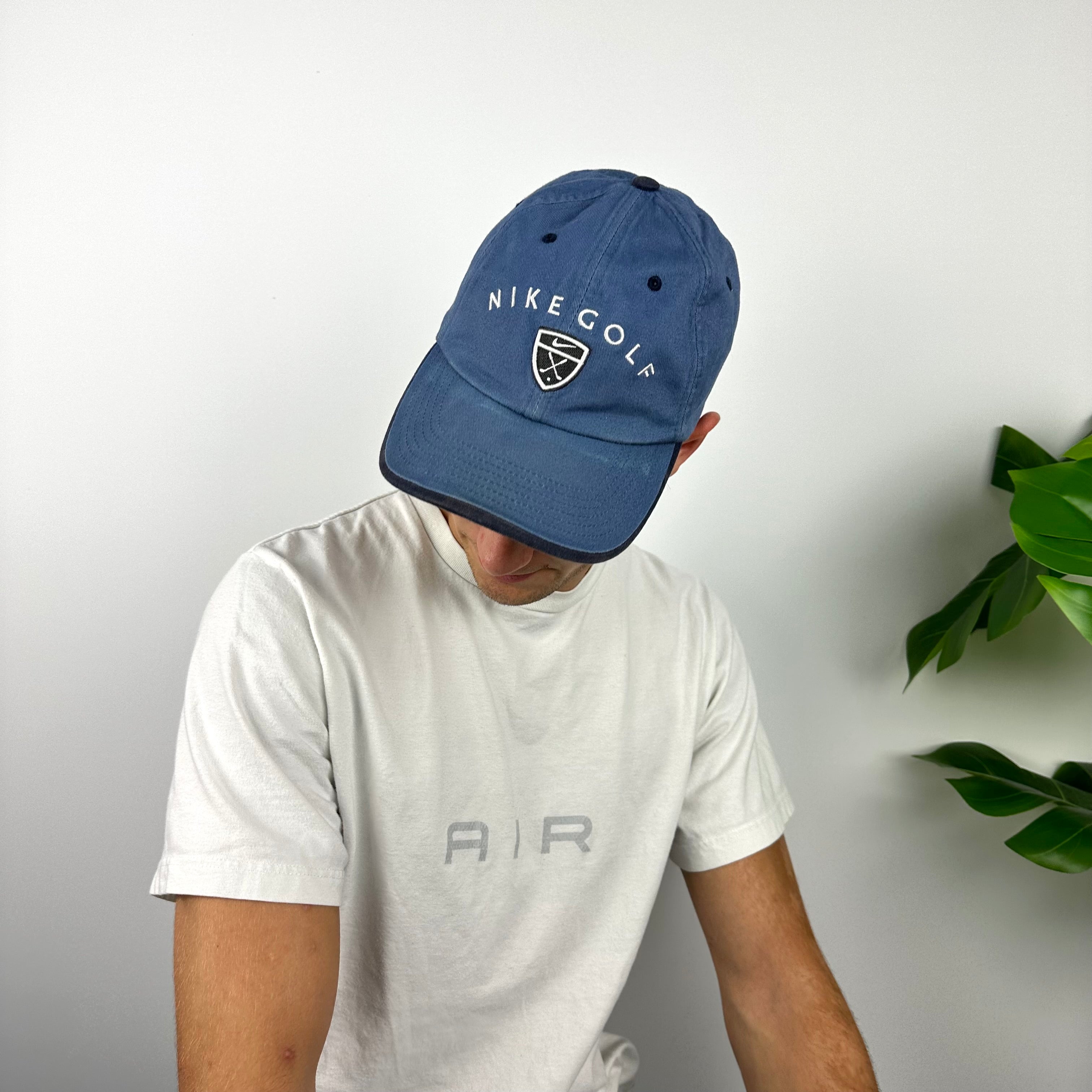 Nike Golf Blue Embroidered Spell Out Cap